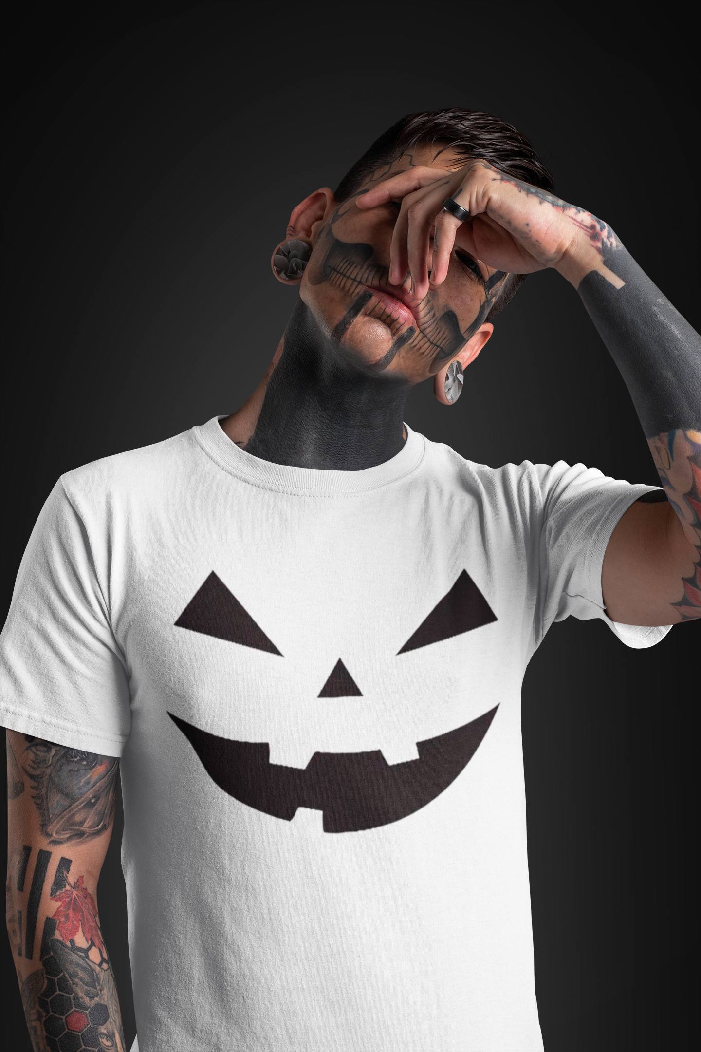 Pumpkin Face Carving T-shirt | Halloween Related, Boo Scary Vibes | 4 Colors - Unisex - seen on celebs