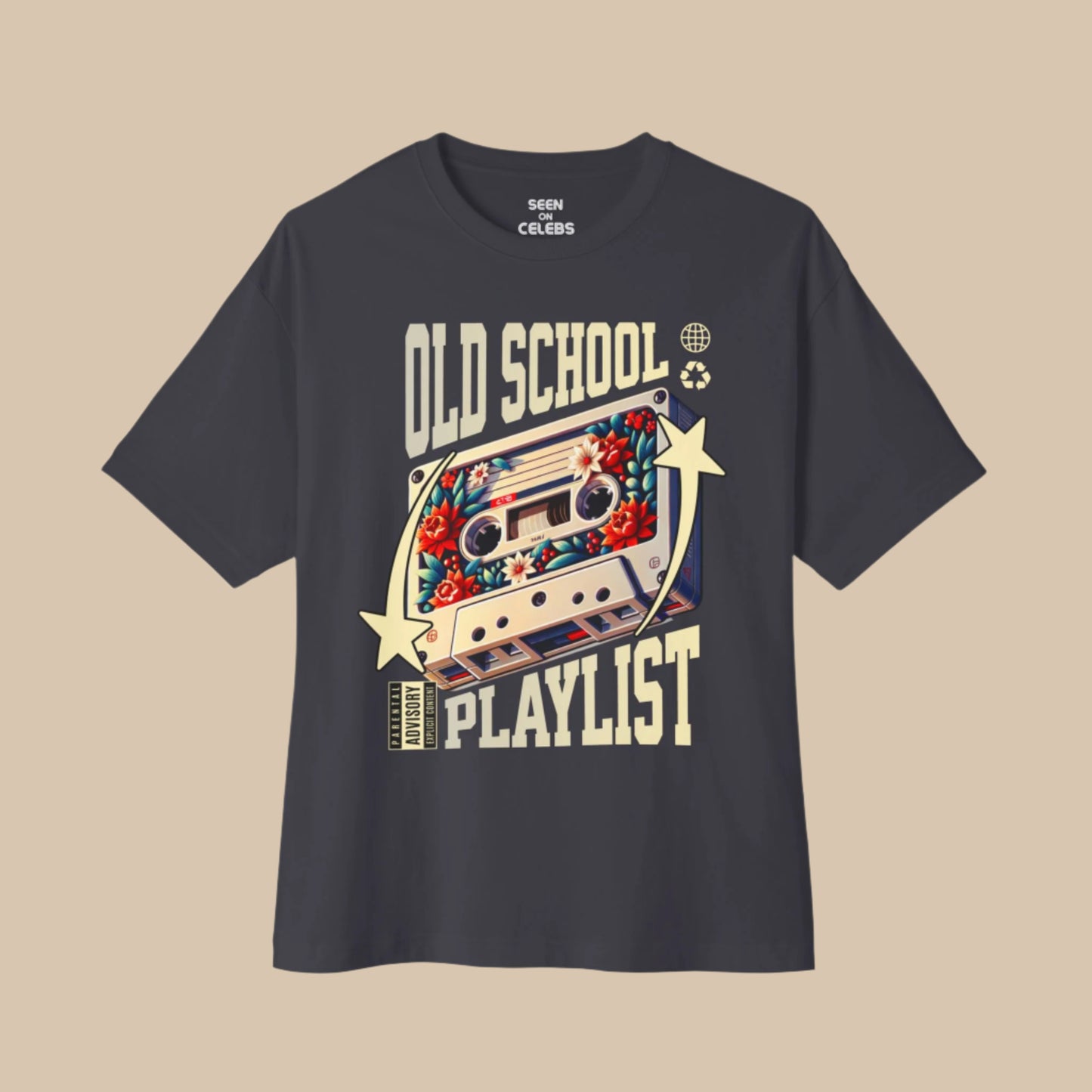 Old School Playlist Cassette Tape Classic Hip Hop T-shirt | Funny Rap Culture Tees | 2 Colors