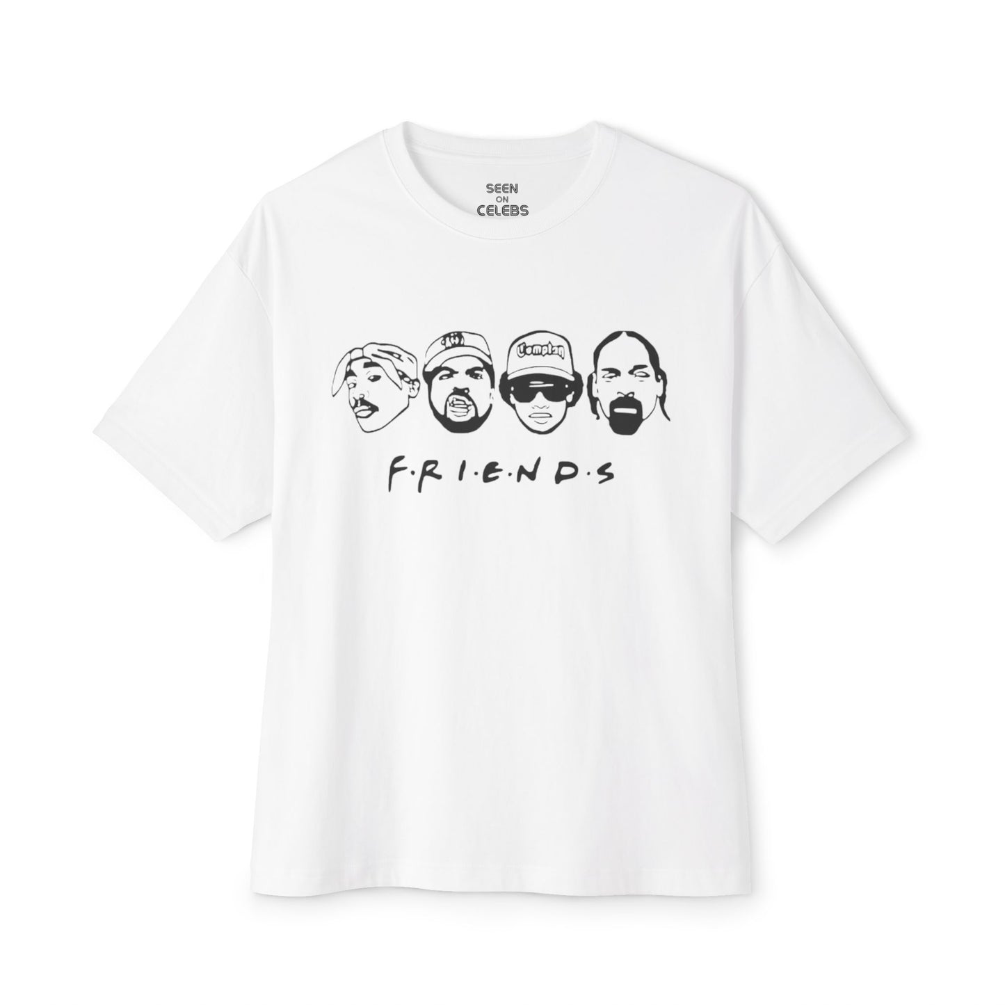 Friends West Coast Legends Heads Compton Los Angeles T-shirt | Hip Hop Rap Culture | 3 Colors