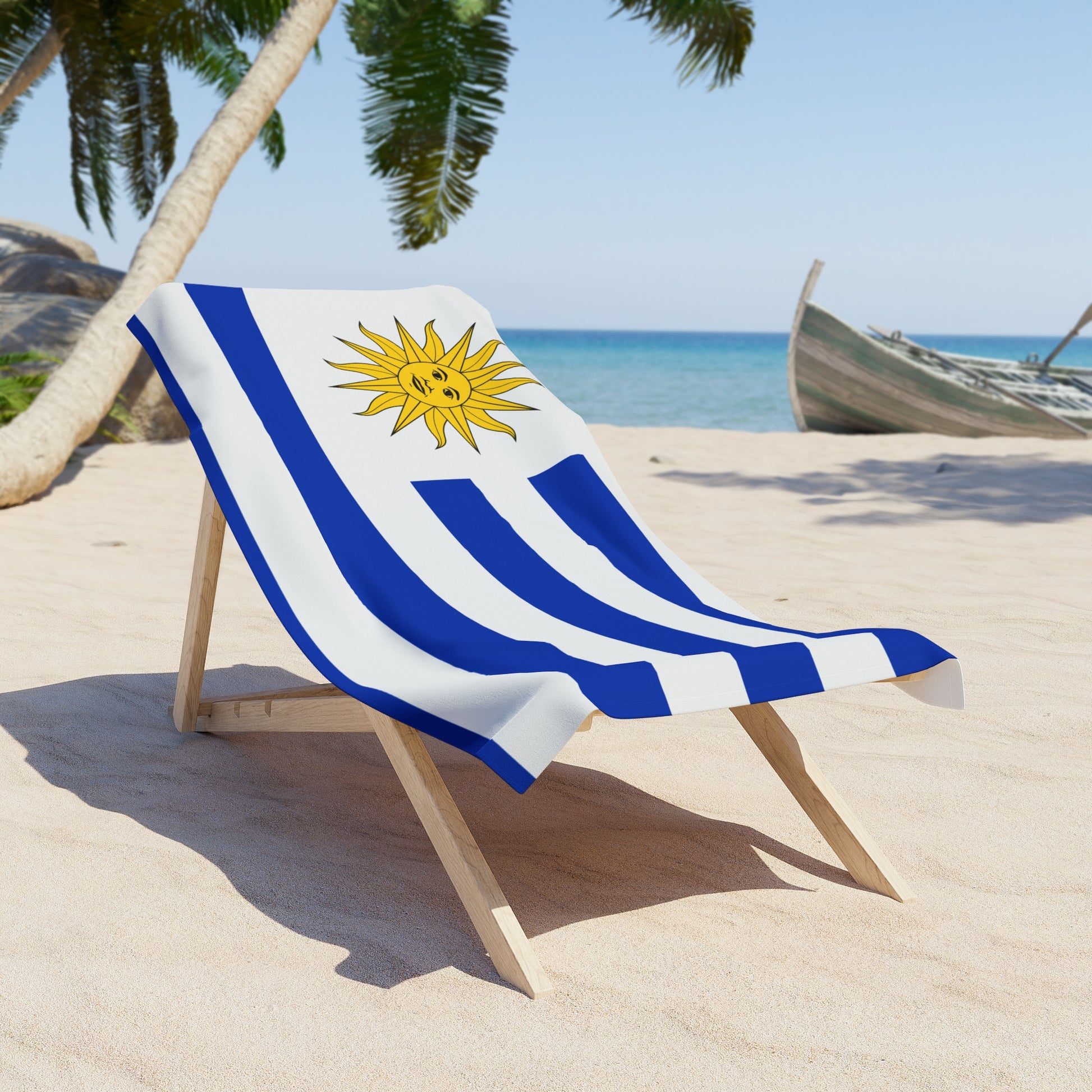 Uruguay Flag Beach Towel | Quality & Long Lasting - 2 Sizes | Uruguayan Pride - seen on celebs