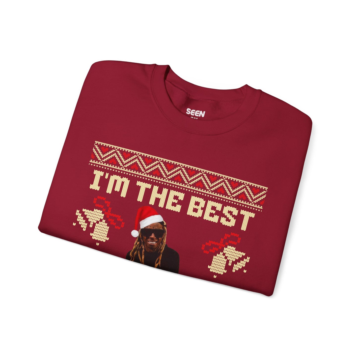 I'm The Best Wrapper Alive Wayne Hip Hop Lil Ugly Christmas Sweatshirt | Funny | 3 Colors