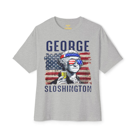 George Sloshington Washington 4th of July T-Shirt l July 4th Independence Day Funny Viral Tee | 4 Colors - Unisex
