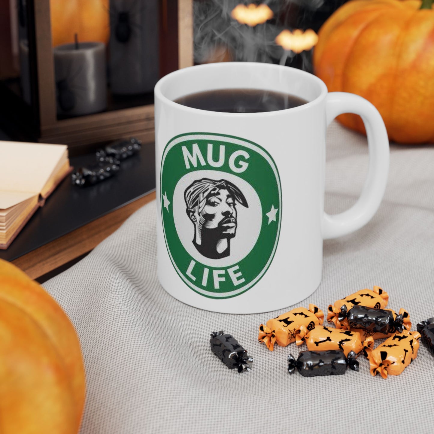 Mug Life Thug Life Coffee Mug | Viral Funny Hip Hop Rap Culture | 11 or 15 Ounces