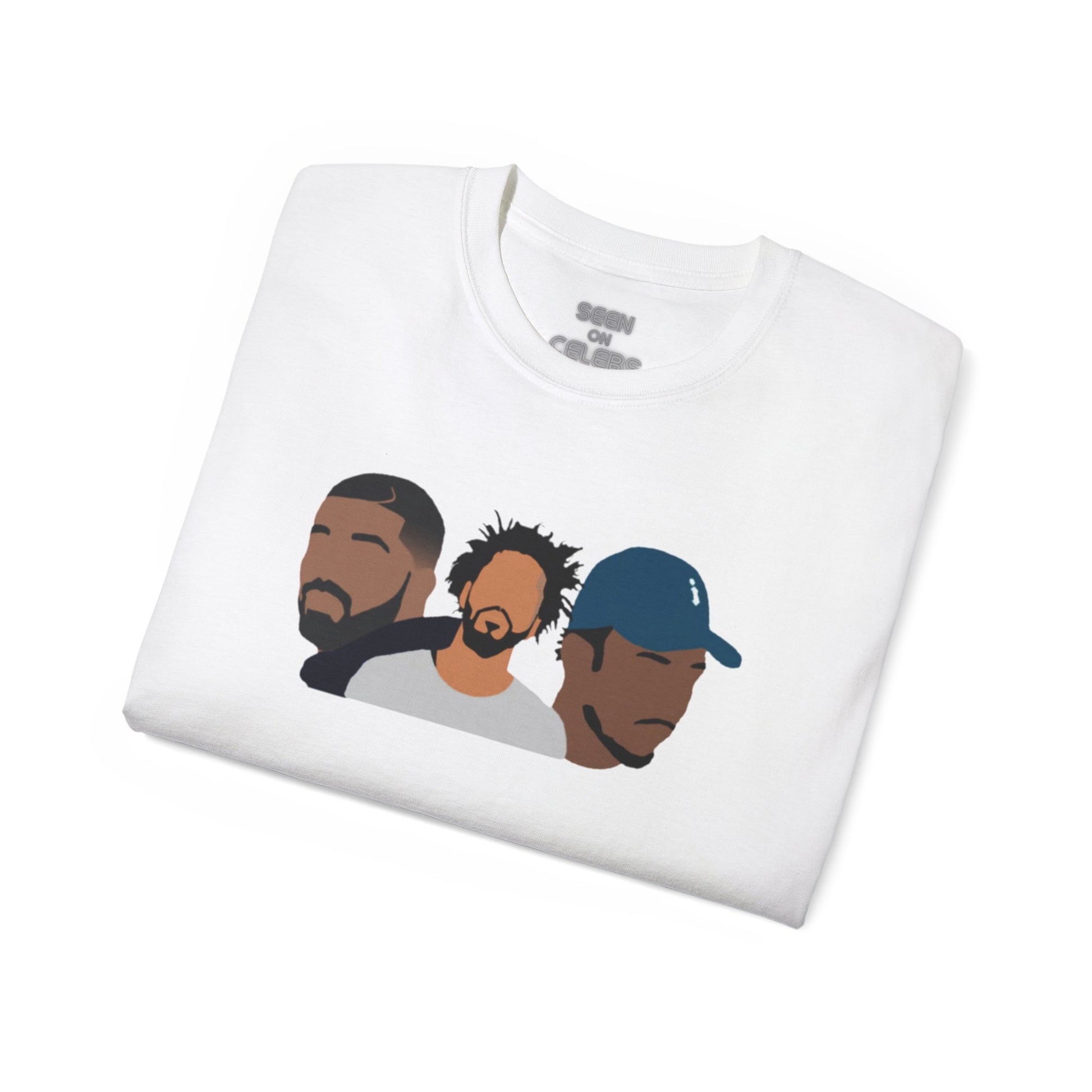 THE BIG 3 T-SHIRT | AUBREY, JERMAINE, K. DOT | 4 Colors | Heavy Cotton Quality - seen on celebs