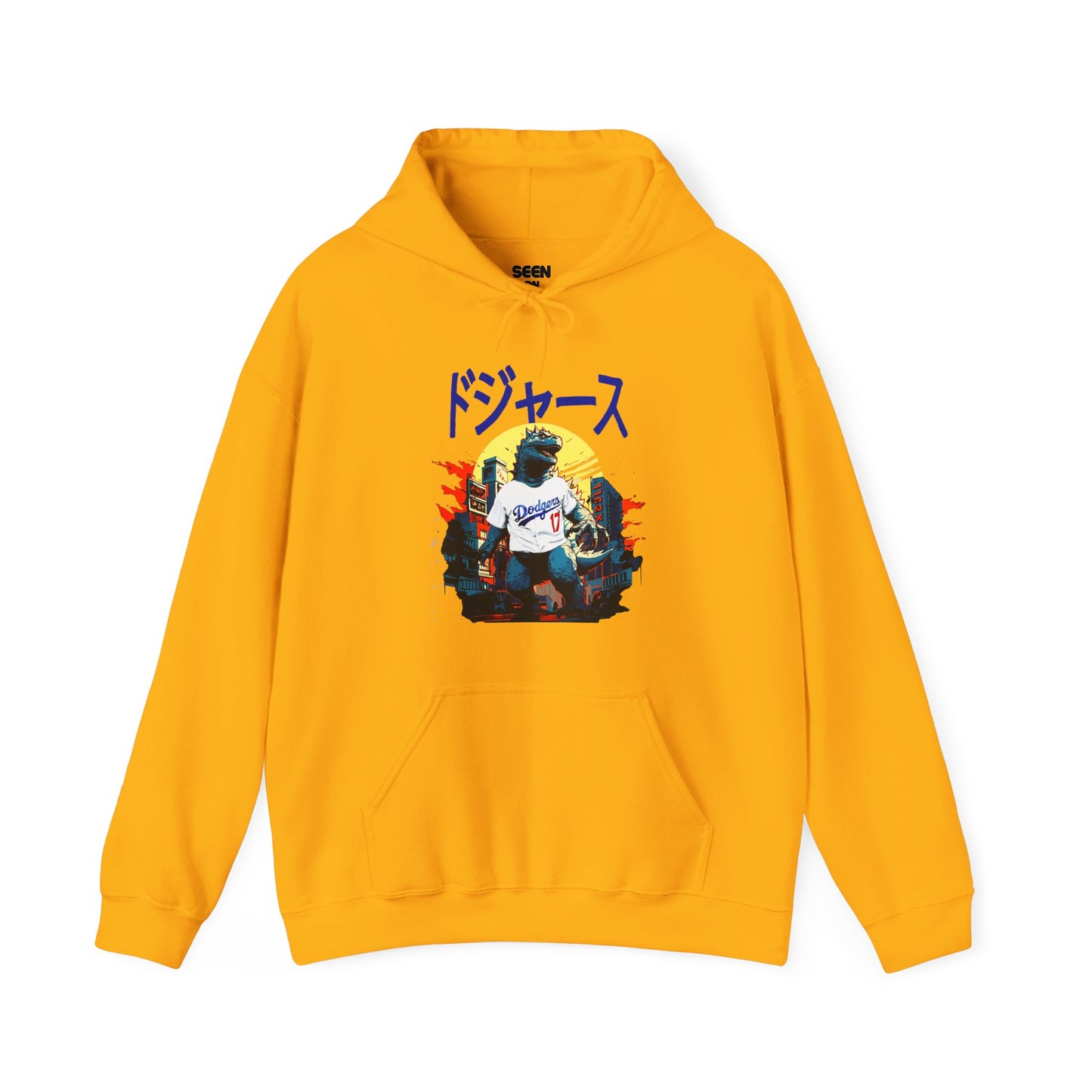 Shohei 17 Ohtani Zilla Japanese Hoodie | LA Gojira World Series Champions