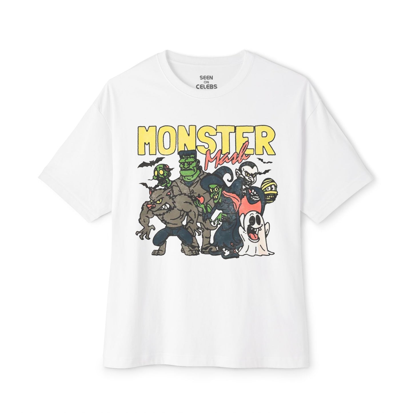 Retro Monster Mash Graphic Monster T-shirt | Halloween Related, Boo Scary Vibes | 3 Colors - Unisex