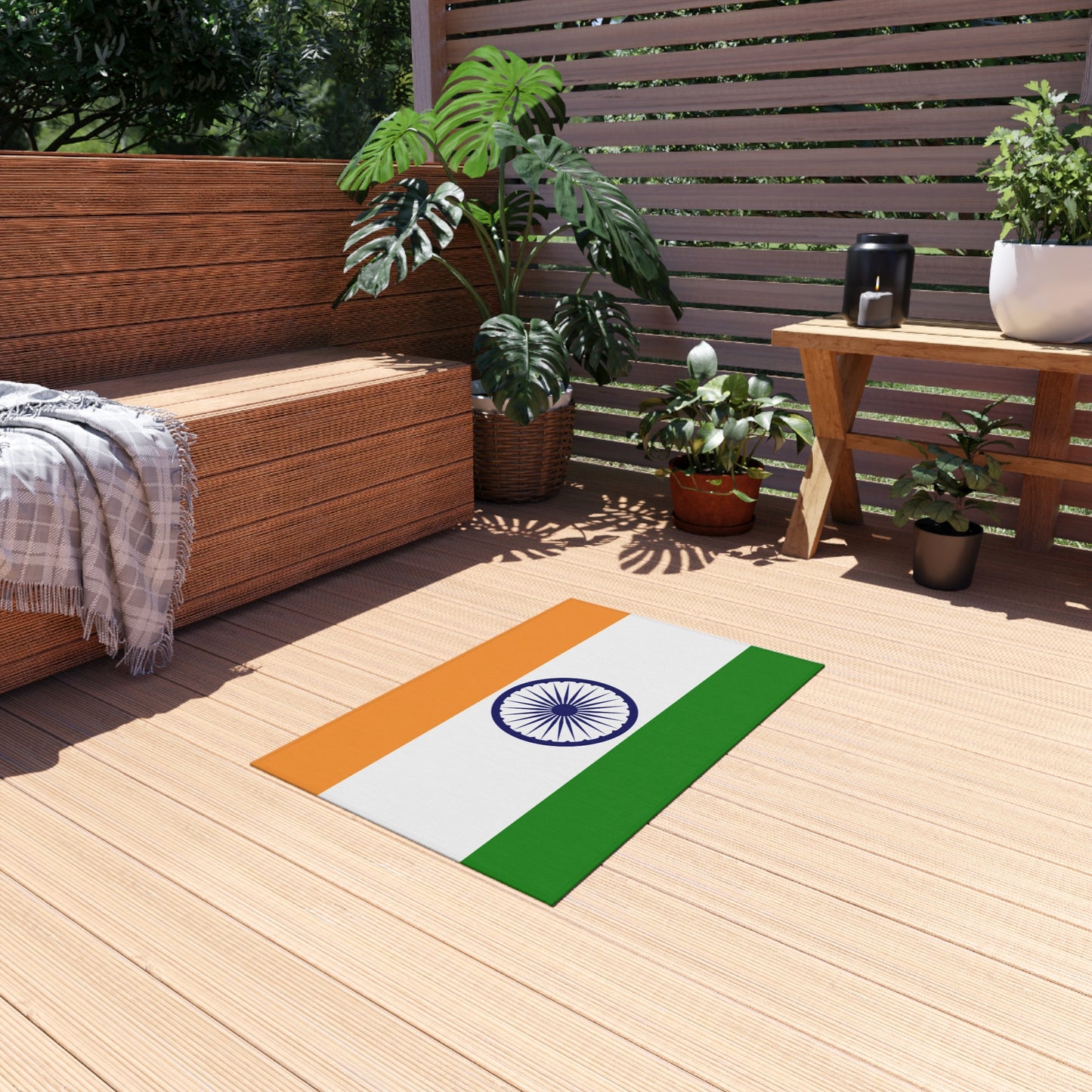 Flag Of India Outdoor Non-Slip Door Mat | Delhi | Mumbai | Kolkata | 24"x36"