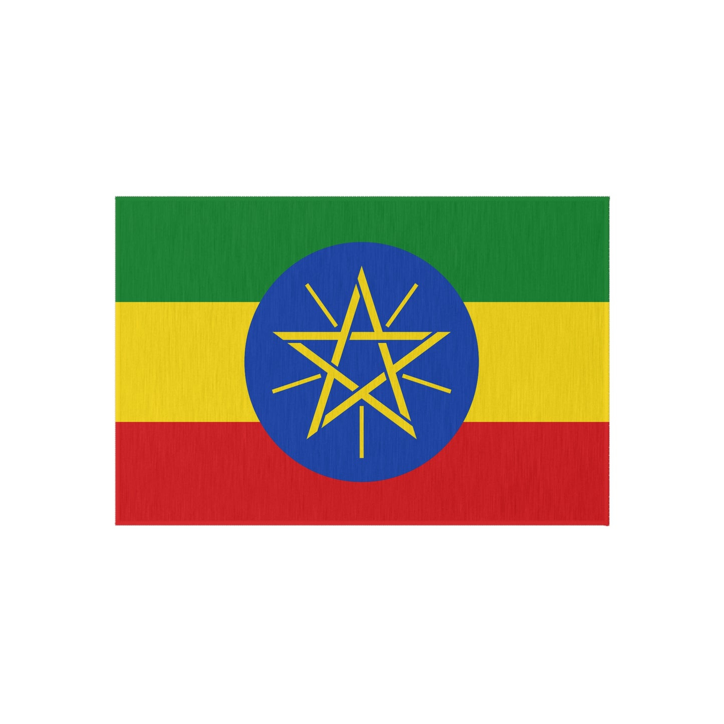 Flag Of Ethiopia Outdoor Non-Slip Door Mat | Ethiopian | Addis Ababa | Gonder | Jijiga | 24"x36"