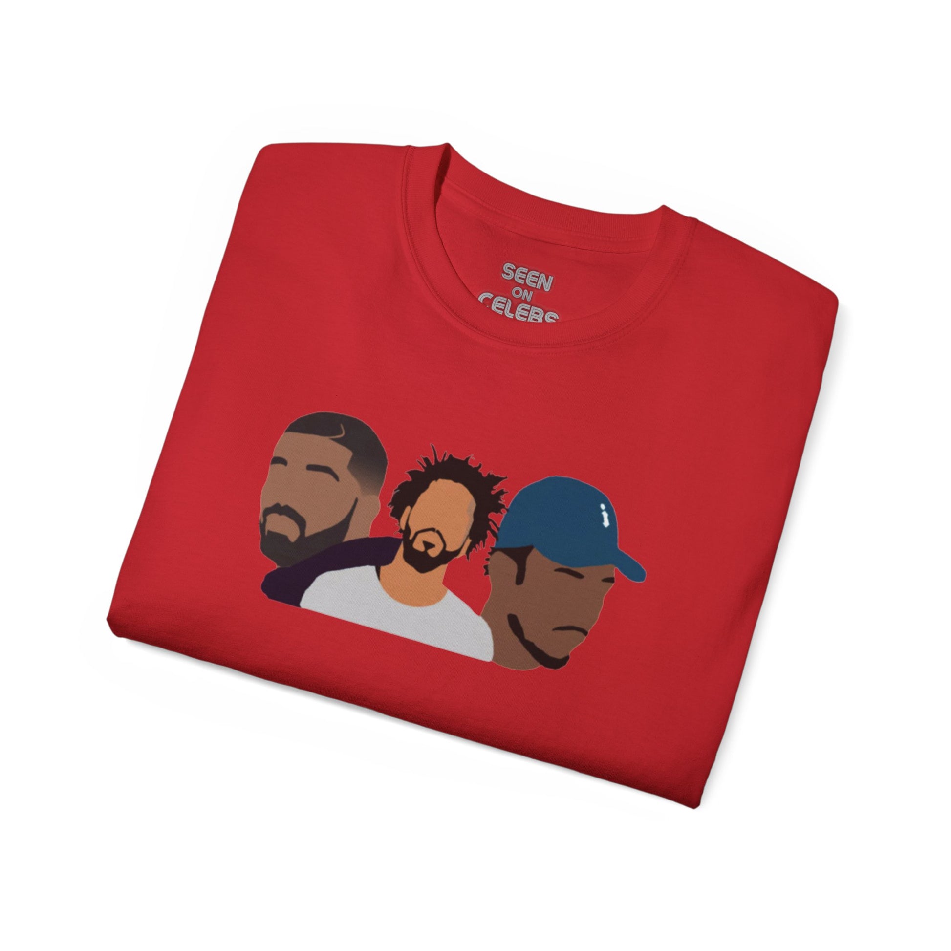 THE BIG 3 T-SHIRT | AUBREY, JERMAINE, K. DOT | 4 Colors | Heavy Cotton Quality - seen on celebs