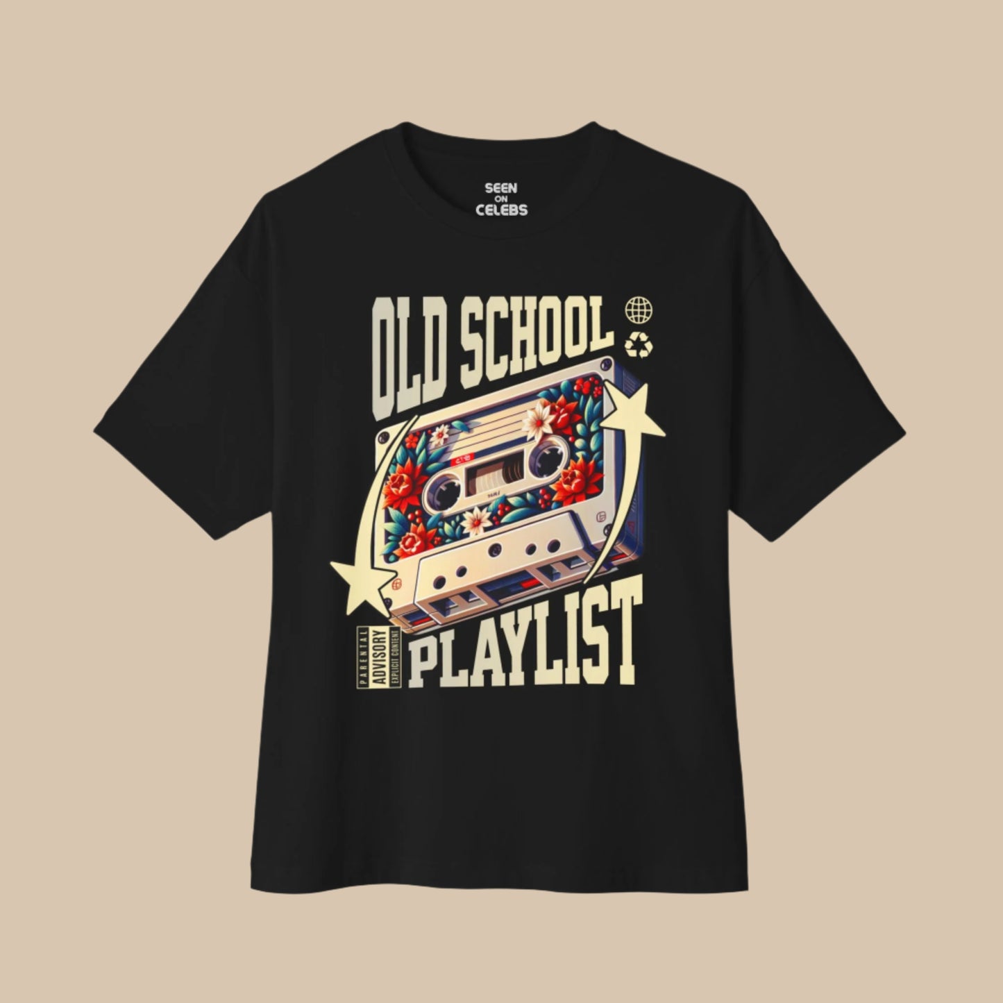 Old School Playlist Cassette Tape Classic Hip Hop T-shirt | Funny Rap Culture Tees | 2 Colors