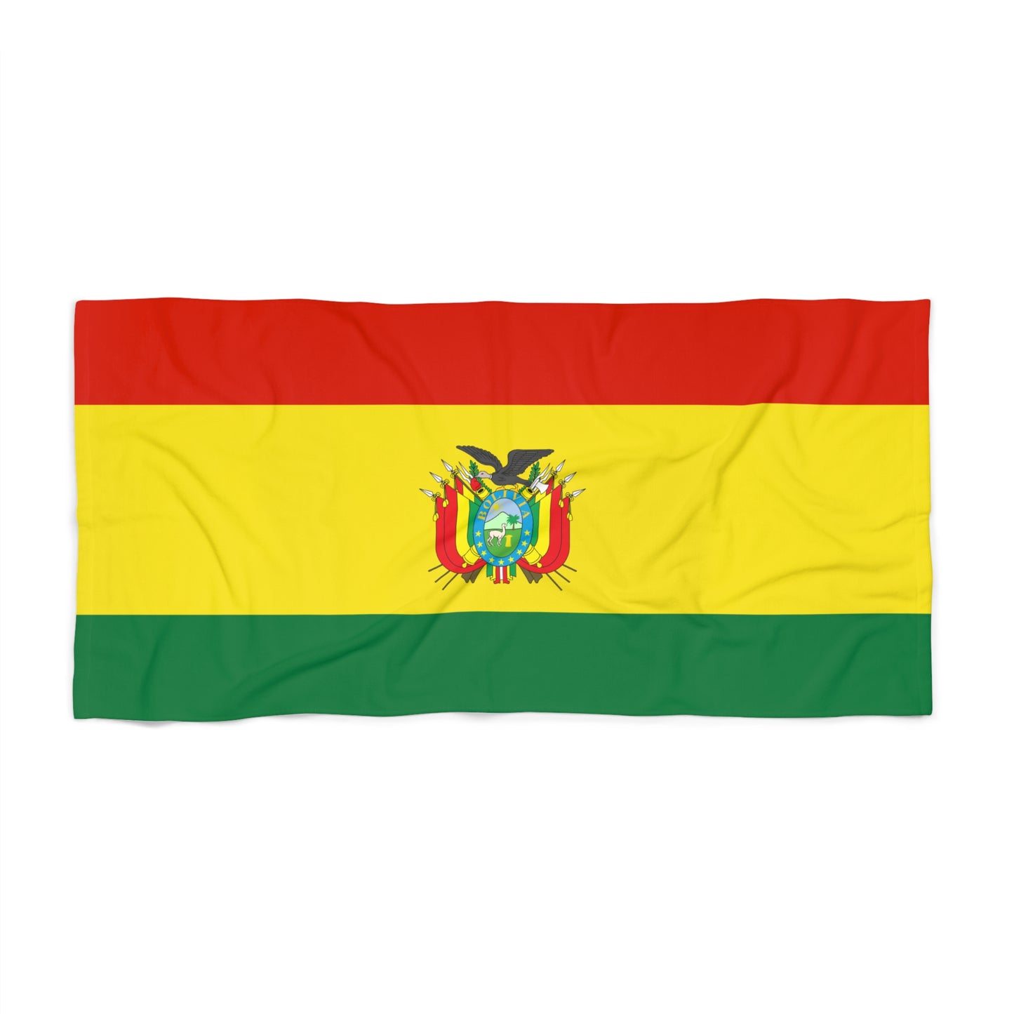 Bolivia Flag Beach Towel | Quality & Long Lasting - 2 Sizes | Bolivian Pride - seen on celebs