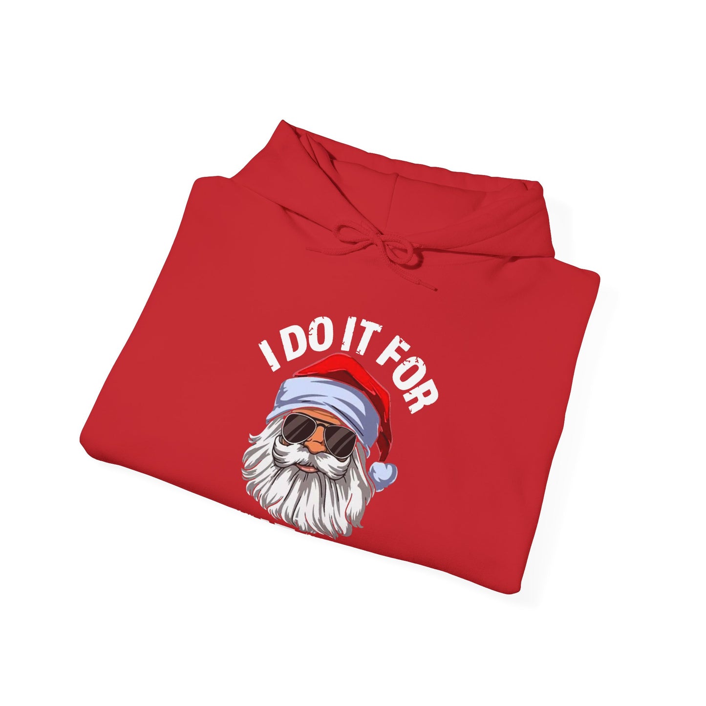 I Do It For The Ho's Santa Claus Christmas Hoodie | Xmas Jingle Bells | 3 Colors