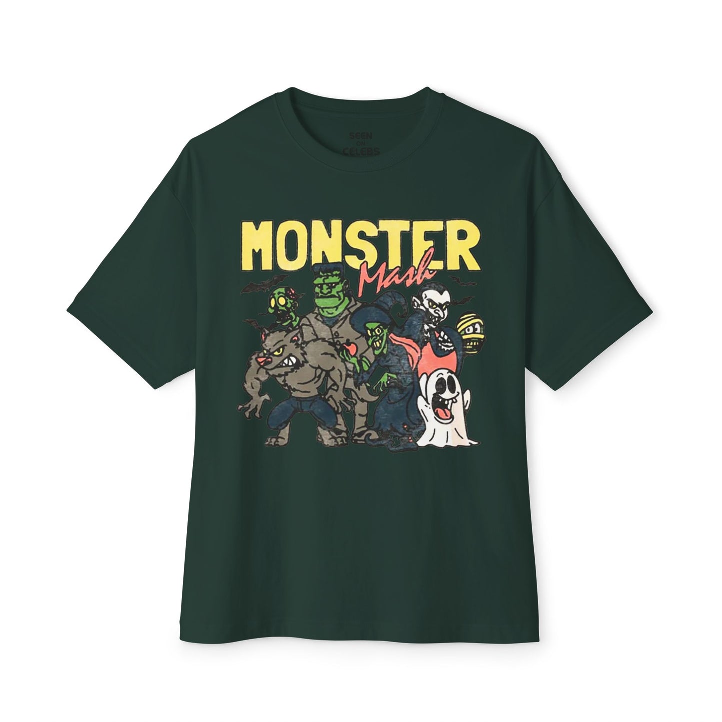 Retro Monster Mash Graphic Monster T-shirt | Halloween Related, Boo Scary Vibes | 3 Colors - Unisex