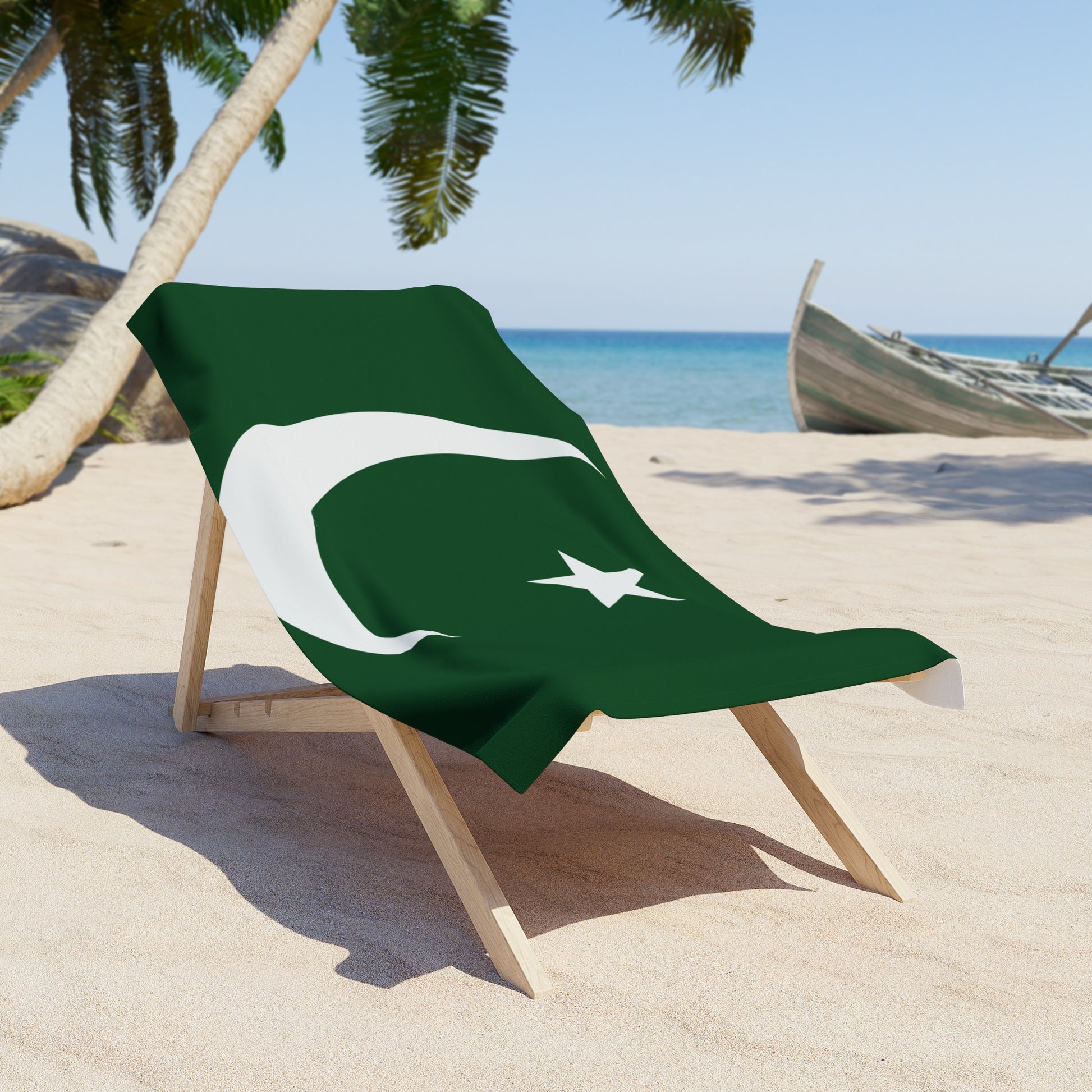 PAKISTAN Flag Beach Towel | Quality & Long Lasting - Larger or Smaller | Paki Pride | Gift for Pakistanis | Lahore Karachi Islamabad Multan - seen on celebs