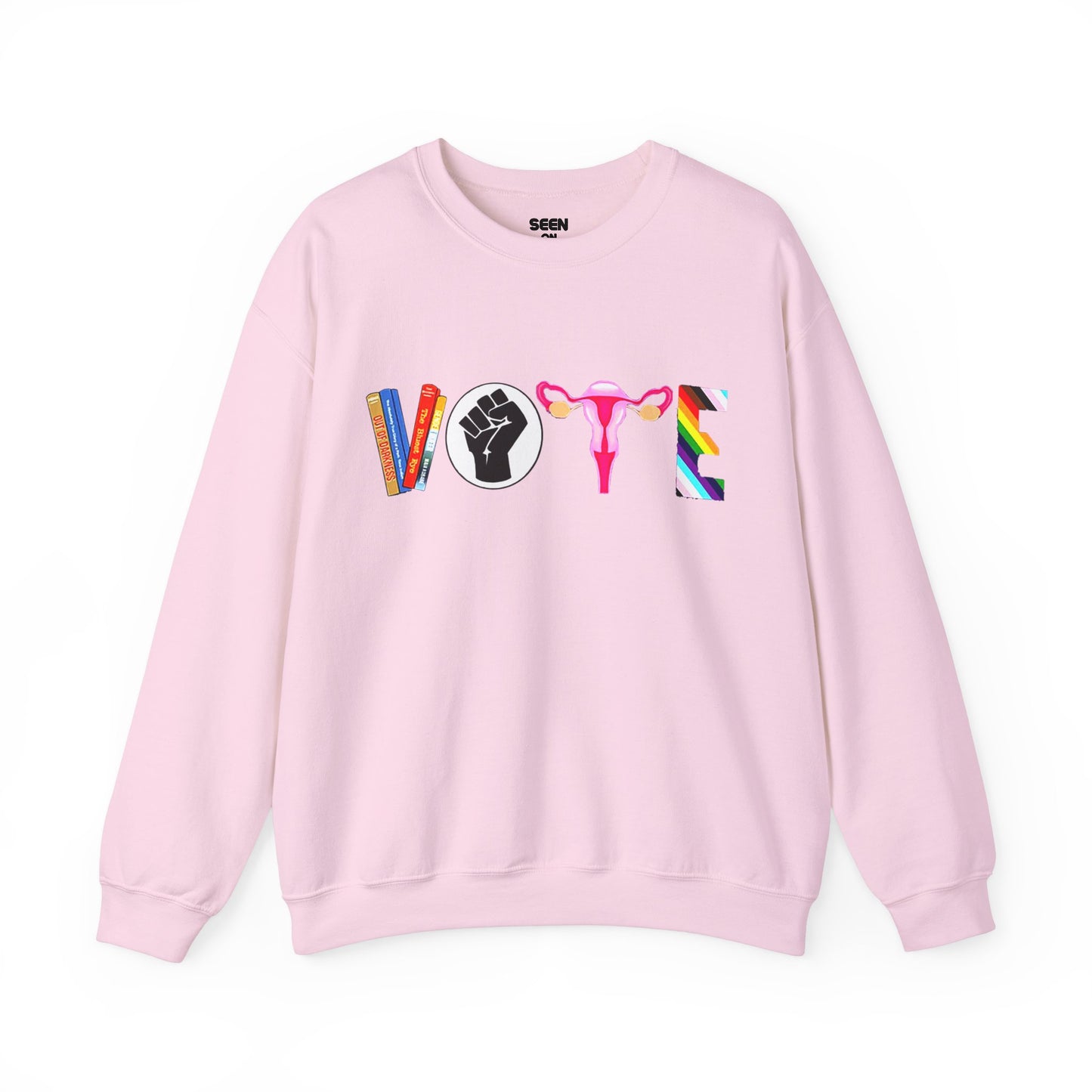 Vote 2024 Crewneck Sweater | Reproductive Rights, BLM, Banned Books, Activism, Decision 2024 Viral | 4 Colors