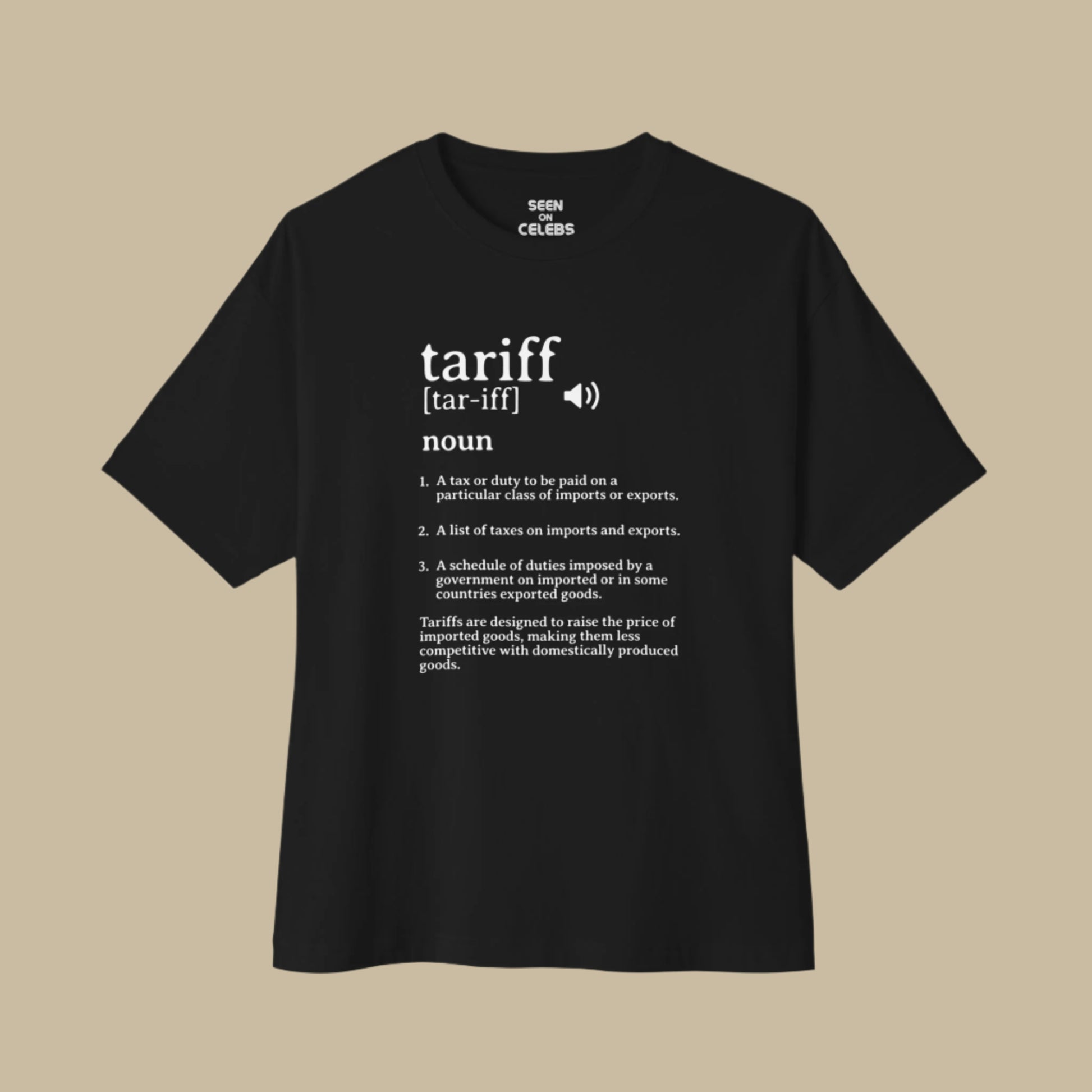 What is a Tariff? Definition T-shirt | American Tax Duty Export Import USA Viral - seen on celebs