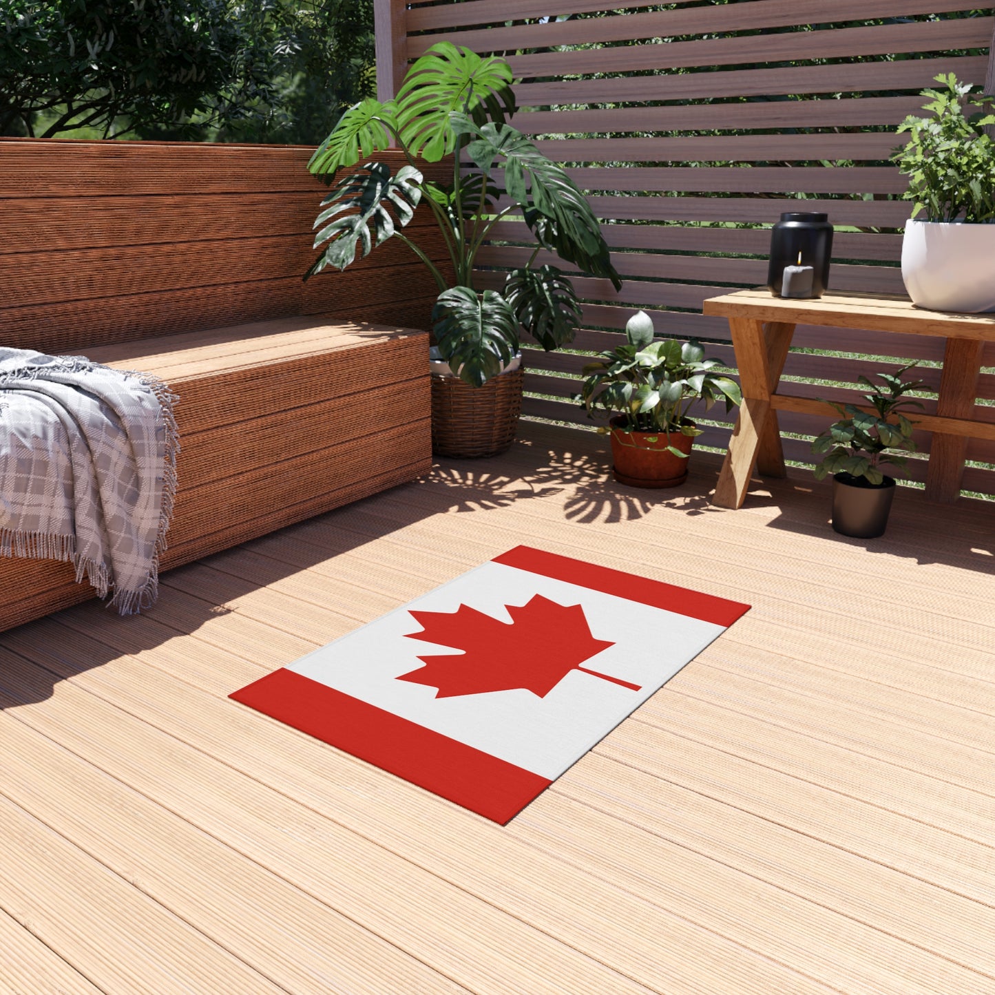 Flag Of Canada Outdoor Non-Slip Door Mat | Toronto | Montreal | Calgary | 24"x36"