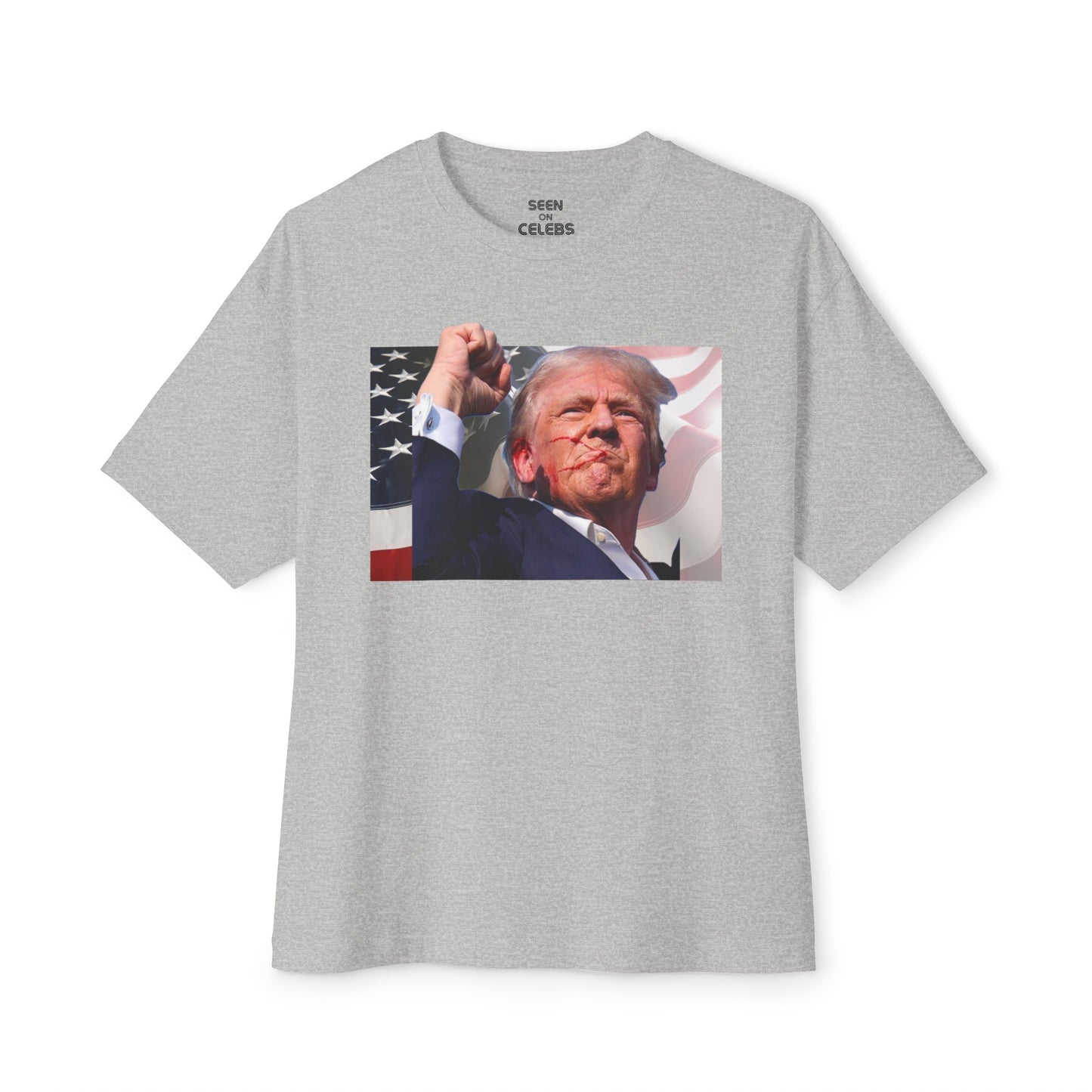 Iconic Photo of Trump with Flag T-Shirt l Decision 2024 Viral Tee | 5 Colors - Unisex