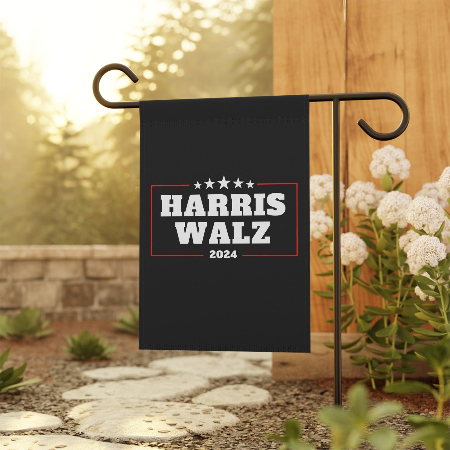 Harris Walz 2024 Garden & House Banner | Election Yard Sign Decision 2024 | 2 Sizes