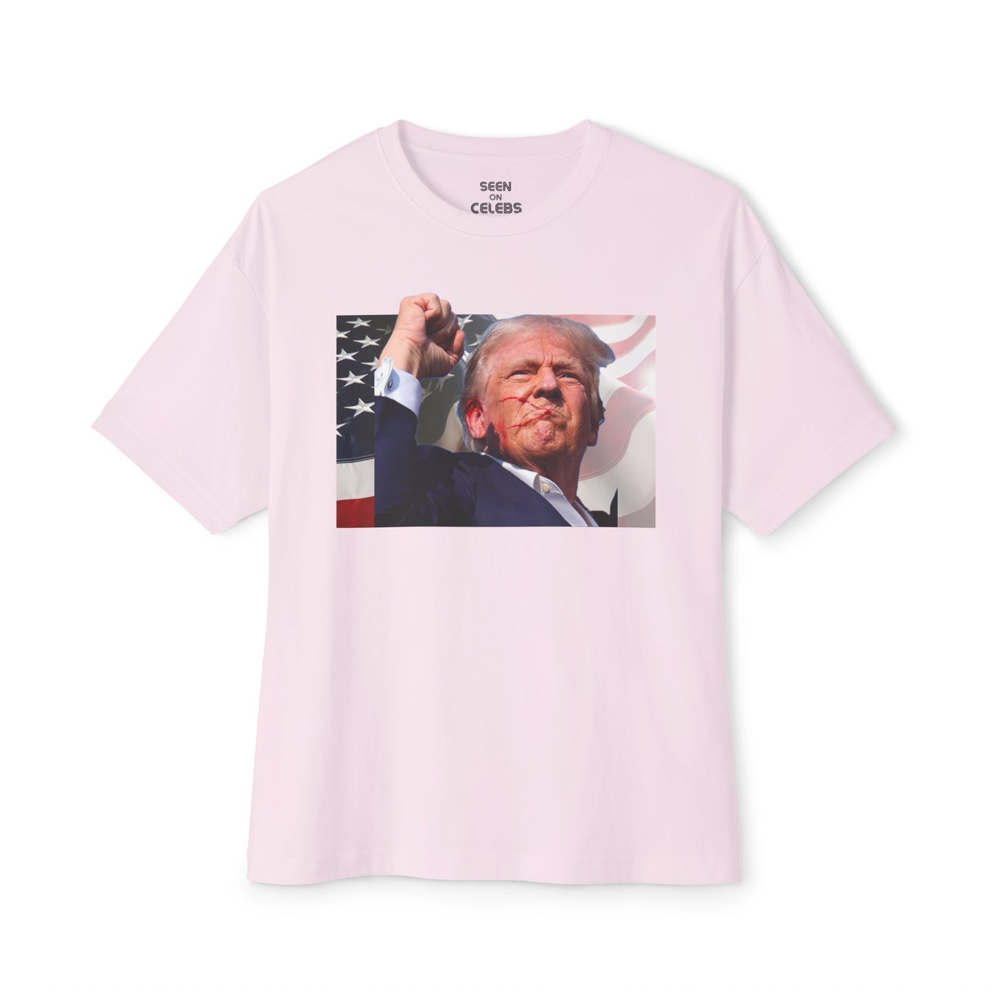 Iconic Photo of Trump with Flag T-Shirt l Decision 2024 Viral Tee | 5 Colors - Unisex