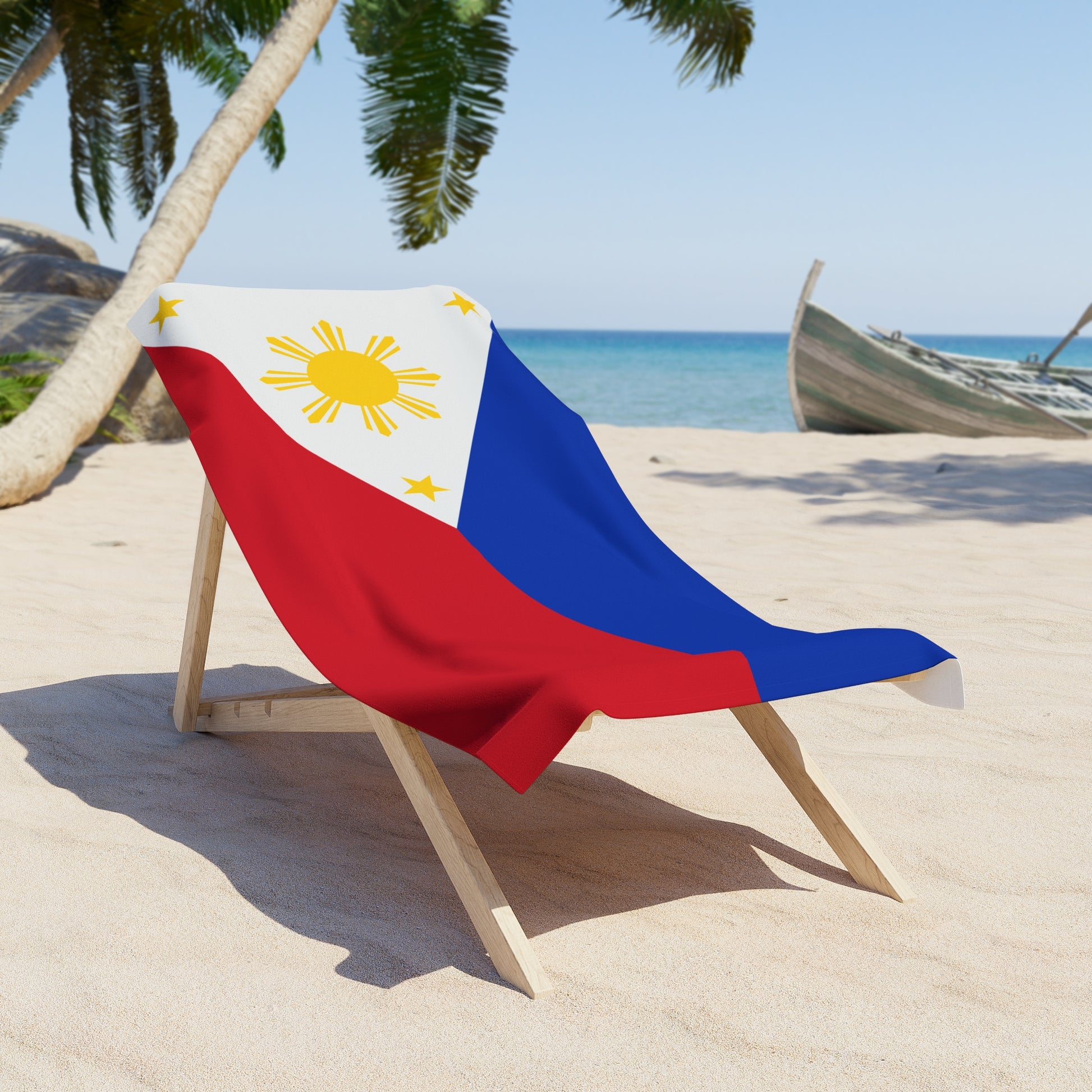 PHILLIPINES Flag Beach Towel | Quality Long Lasting - Larger or Smaller | Filipino Pride | Gift for Filipinos | Manila Quezon City Caloocan - seen on celebs