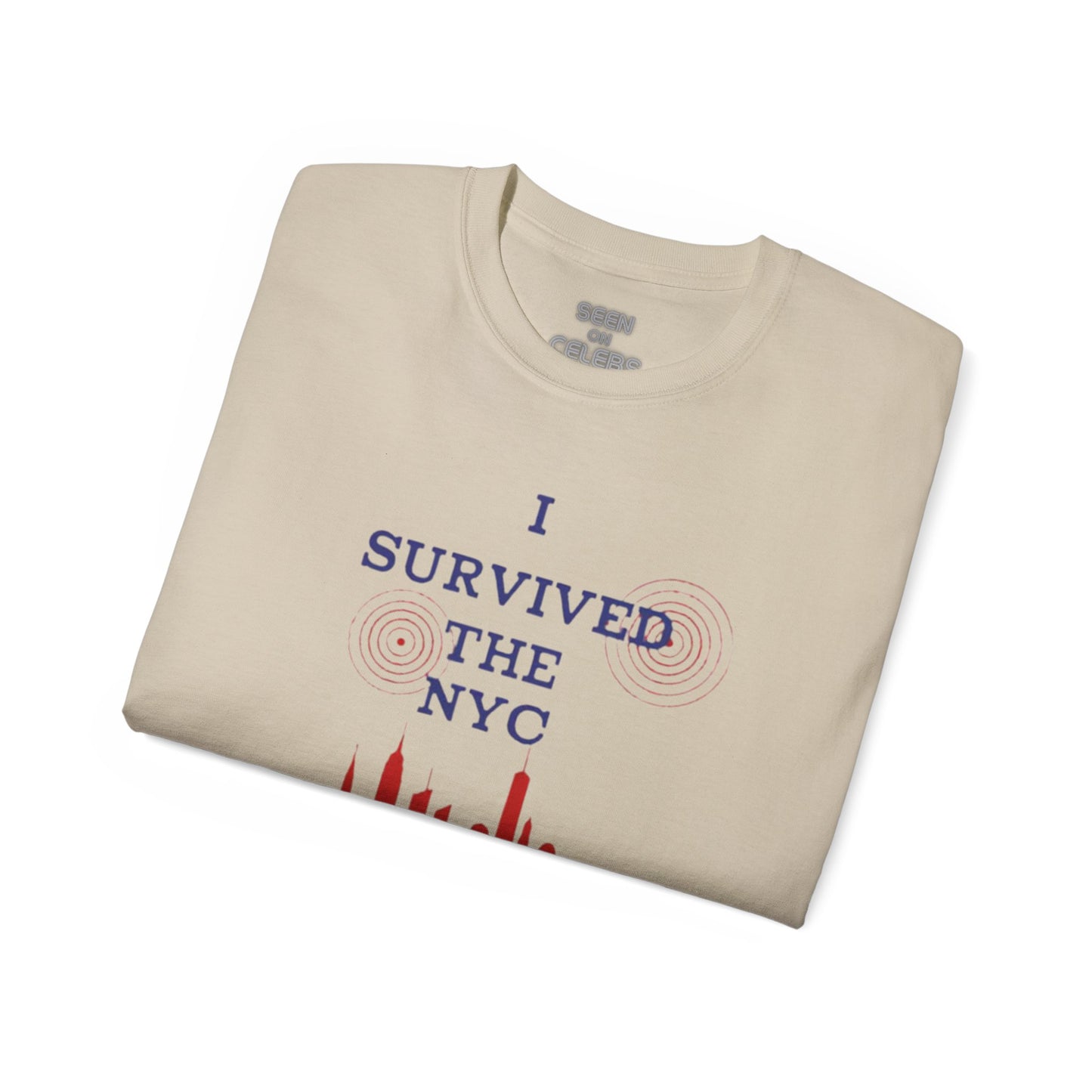 I SURVIVED THE NY EARTHQUAKE 2024 T-shirt (Version 2) | 4 Colors | Heavy Cotton Quality - seen on celebs