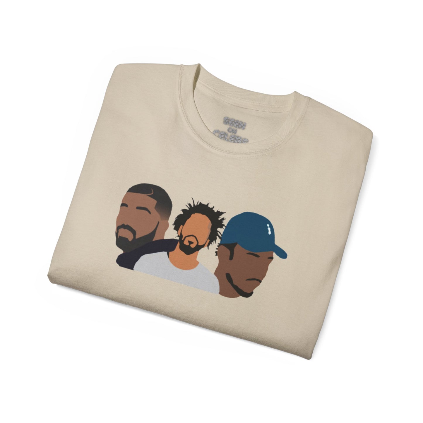 THE BIG 3 T-SHIRT | AUBREY, JERMAINE, K. DOT | 4 Colors | Heavy Cotton Quality - seen on celebs