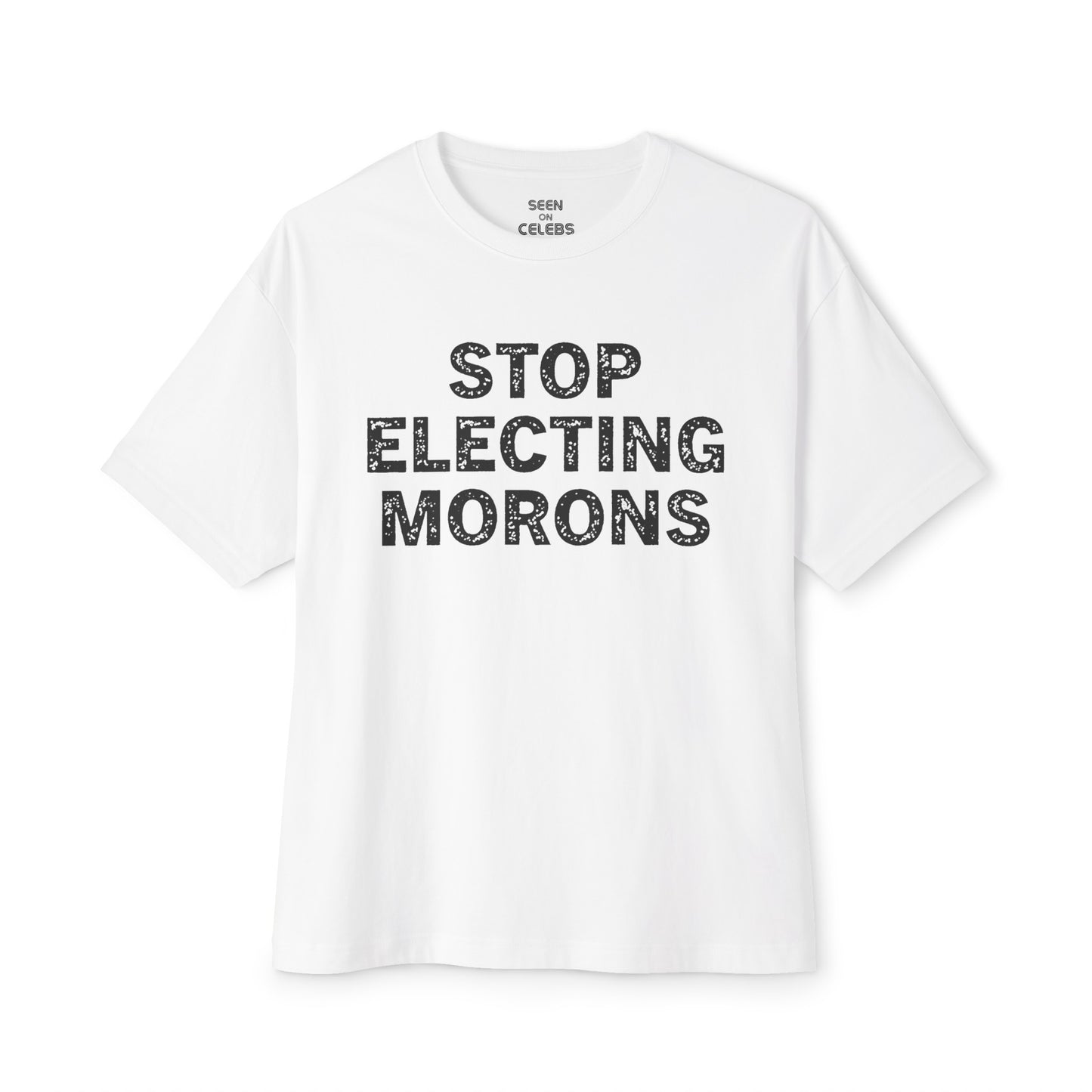 Stop Electing Morons T-Shirt l Funny Decision 2024 Viral Tee | 4 Colors - Unisex