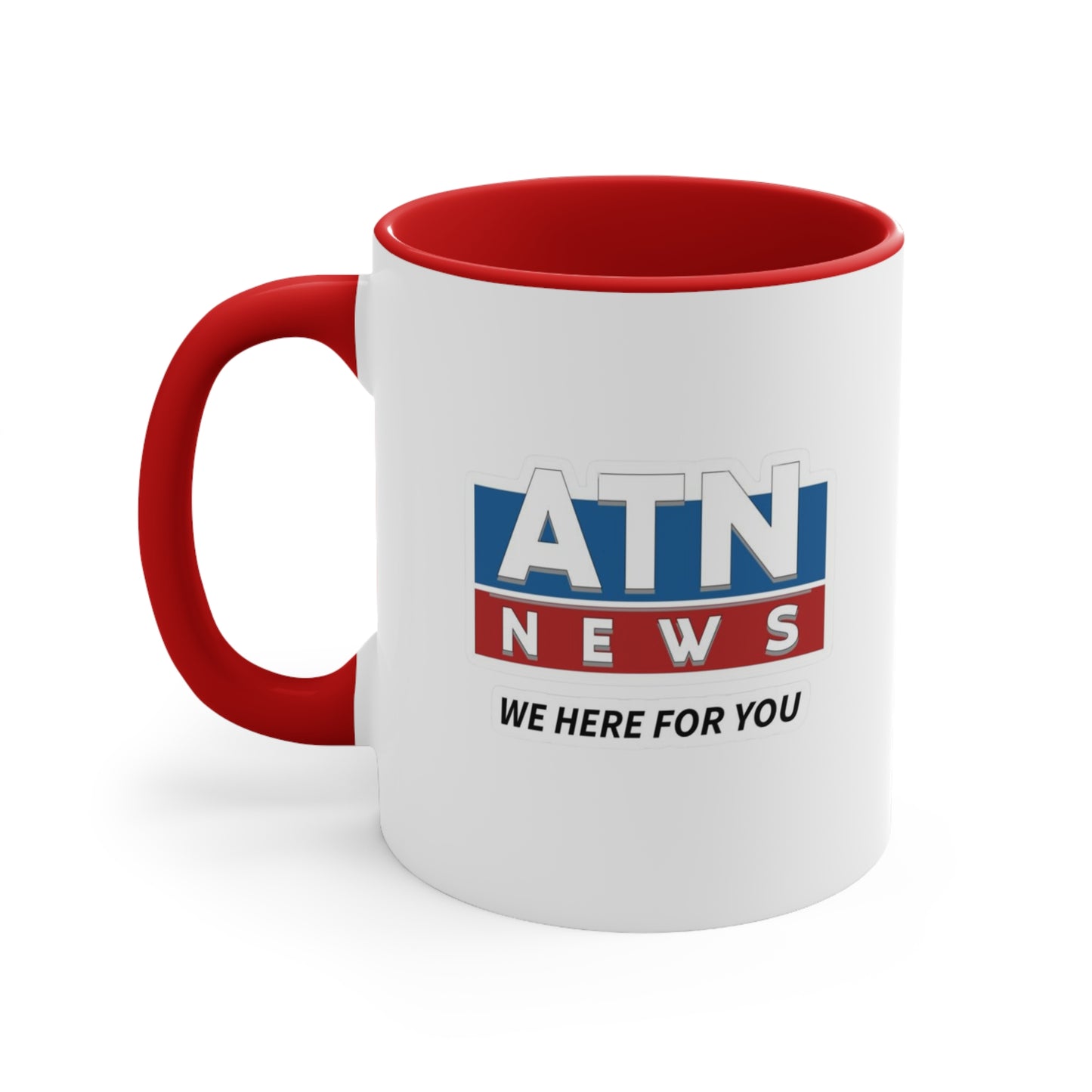 Succession TV SHOW | ATN News 'We Here For You' Accent Coffee Mug (11oz) | 2 Colors - seen on celebs