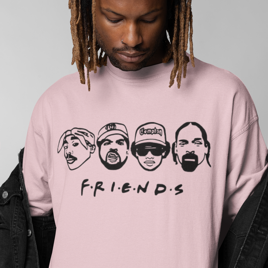 Friends West Coast Legends Heads Compton Los Angeles T-shirt | Hip Hop Rap Culture | 3 Colors