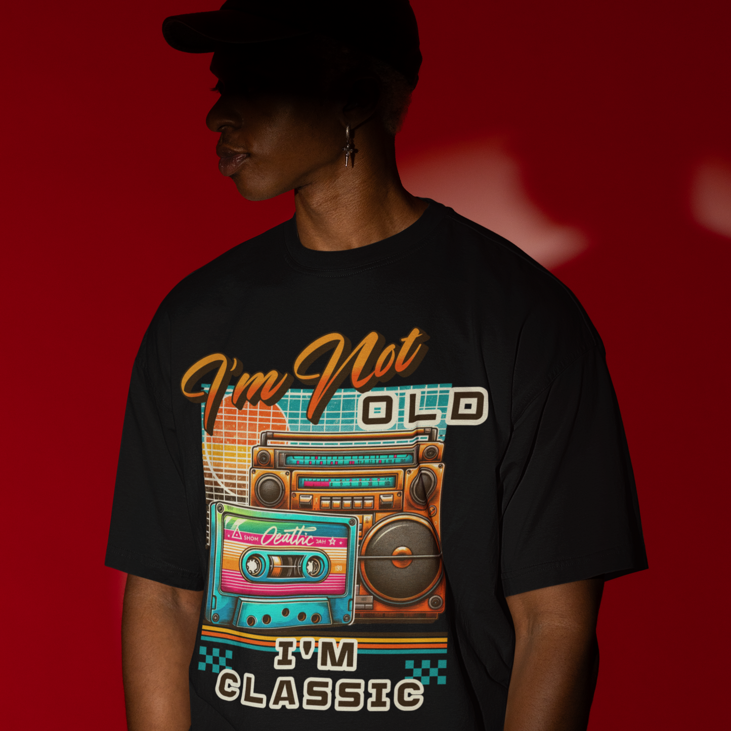 I'm Not Old, I'm Classic 90s Hip Hop T-shirt | Cassette Walkman Hip Hop Rap Culture Tees | 3 Colors