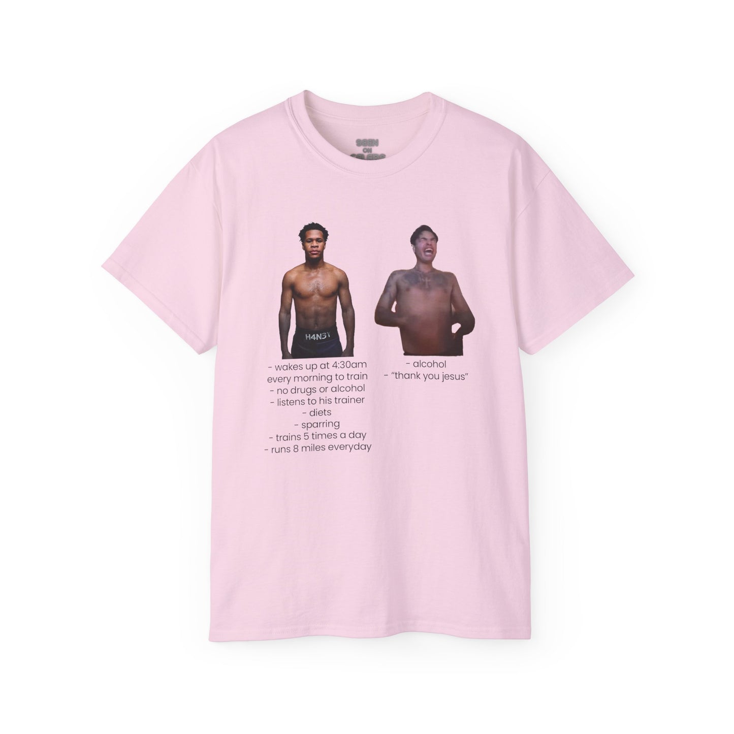 RYAN GARCIA v. DEVIN HANEY MEME BREAKDOWN T-SHIRT | 4 COLORS - seen on celebs