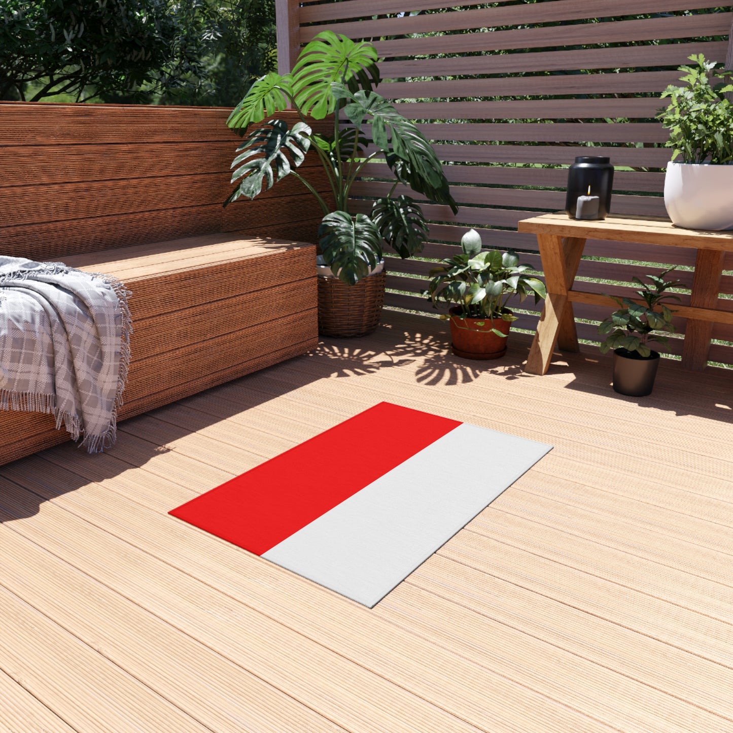 Flag Of Indonesia Outdoor Non-Slip Door Mat | Jakarta | Java | Surabaya | 24"x36"