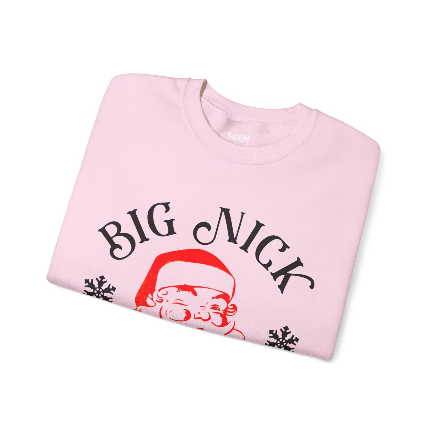 Big Nick Energy Christmas Sweater | Comfy Santa Claus Crewneck Sweatshirt | Funny Xmas Santa Related | 3 Colors