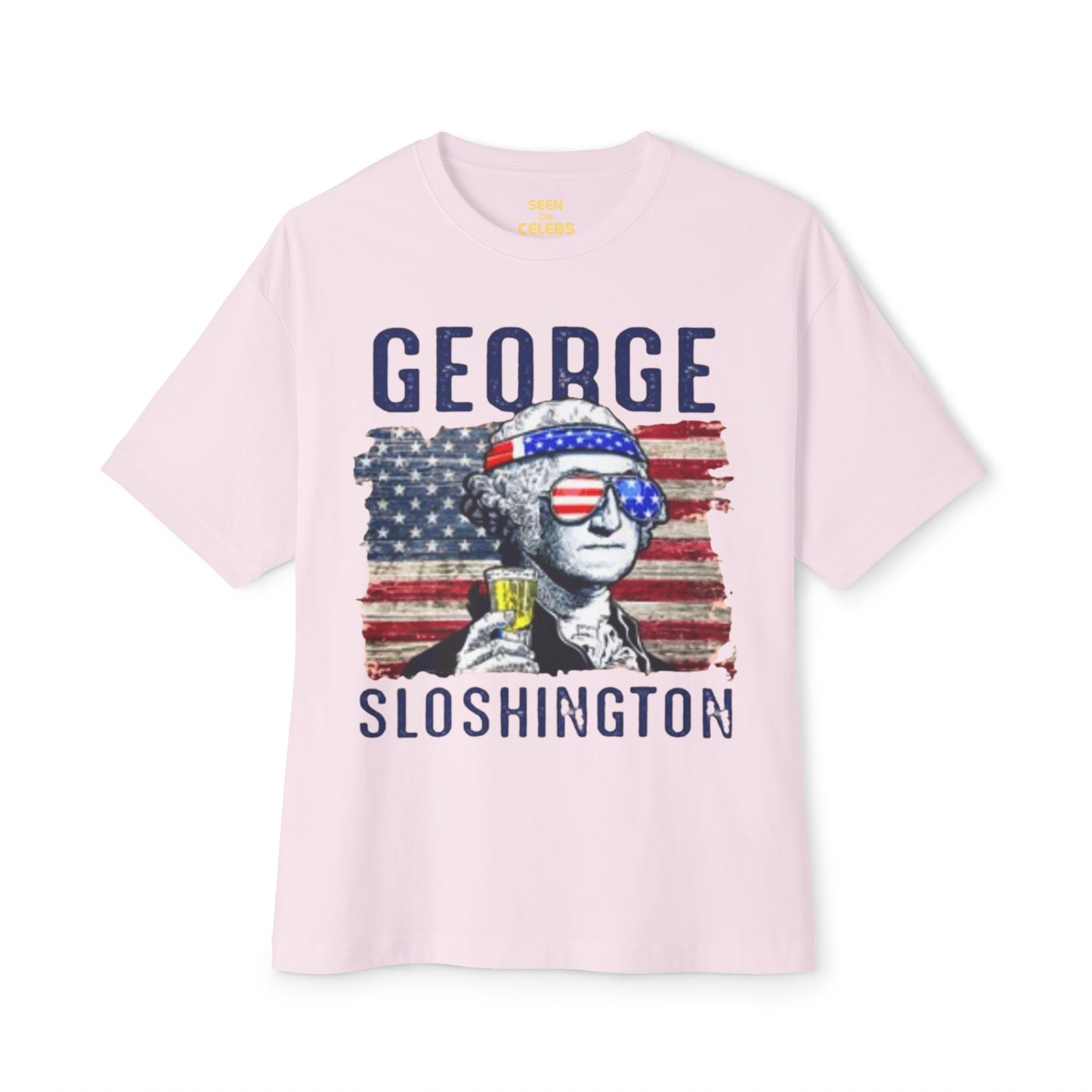 George Sloshington Washington 4th of July T-Shirt l July 4th Independence Day Funny Viral Tee | 4 Colors - Unisex