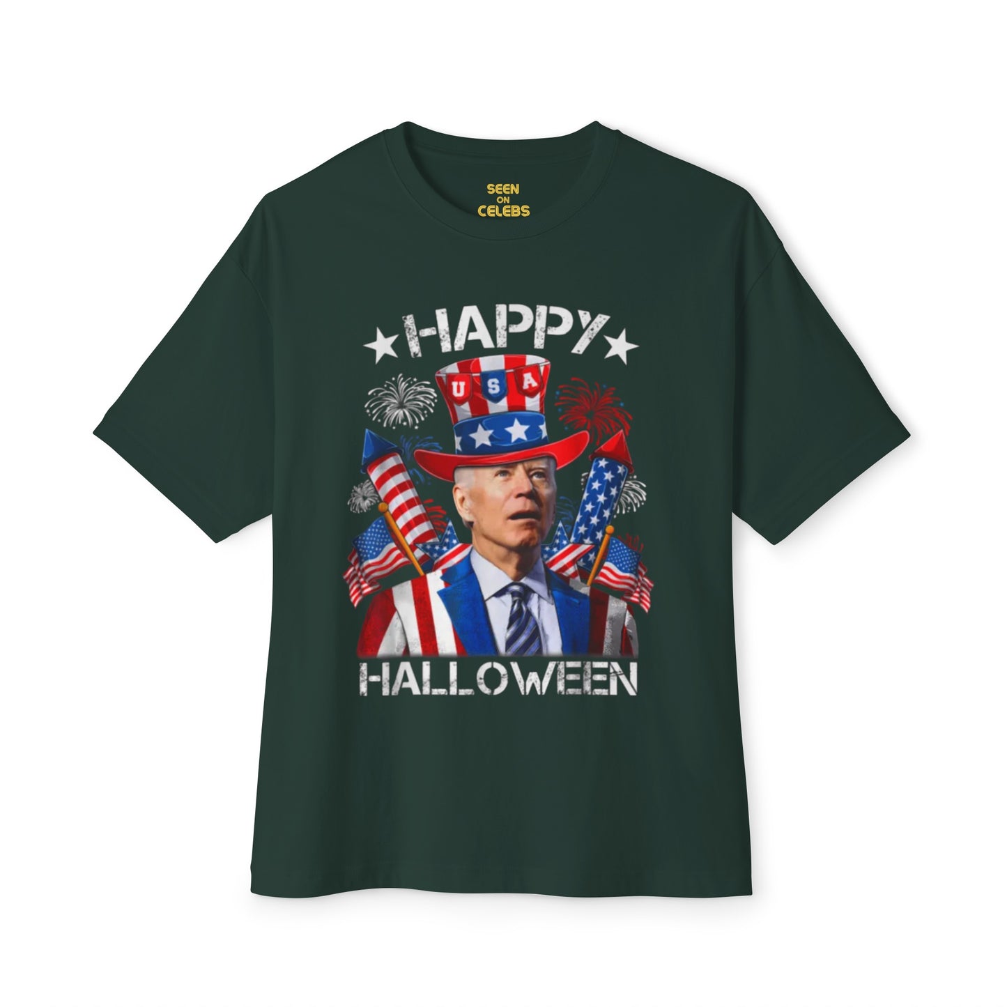 4th Of July - Happy Halloween Joe Biden USA T-Shirt l 4th of July Independence Day Funny Viral Tee | 3 Colors - Unisex