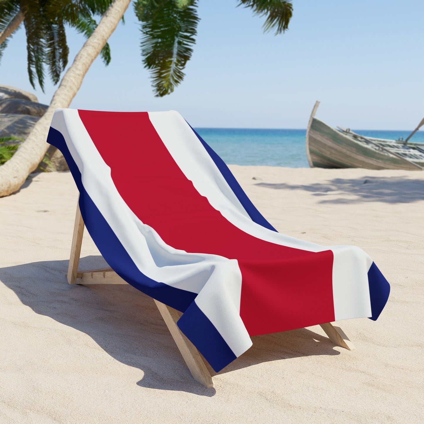 Costa Rica Flag Beach Towel | Quality & Long Lasting - 2 Sizes | Costa Rican Pride - seen on celebs