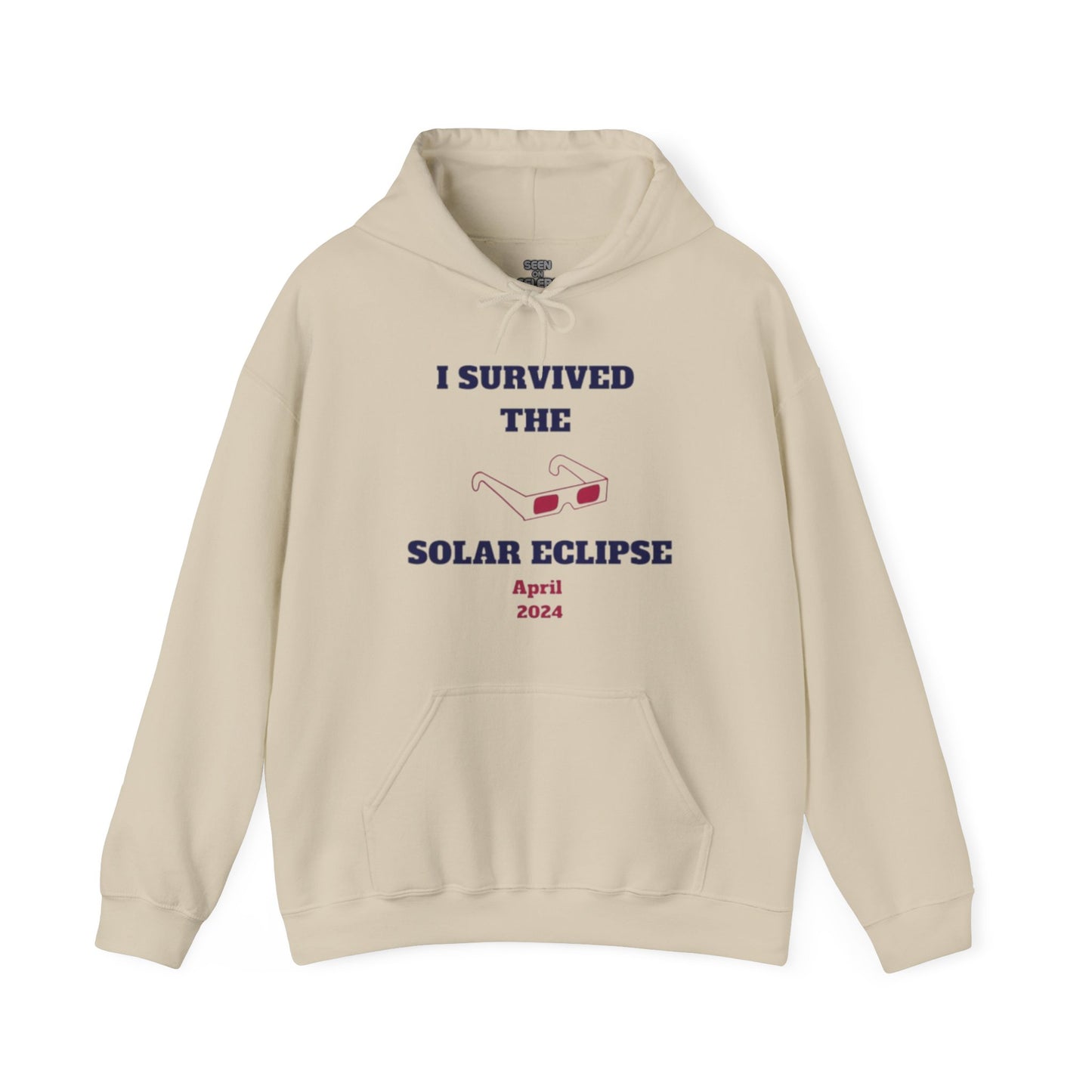 I SURVIVED THE SOLAR ECLIPSE 2024 HOODIE | 4 Colors | Heavy Cotton Quality - seen on celebs