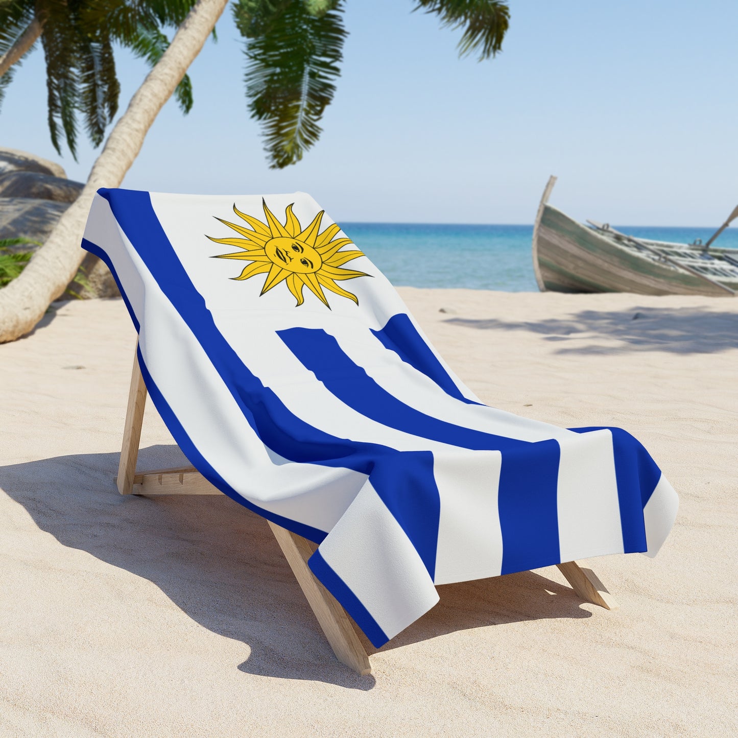 Uruguay Flag Beach Towel | Quality & Long Lasting - 2 Sizes | Uruguayan Pride - seen on celebs