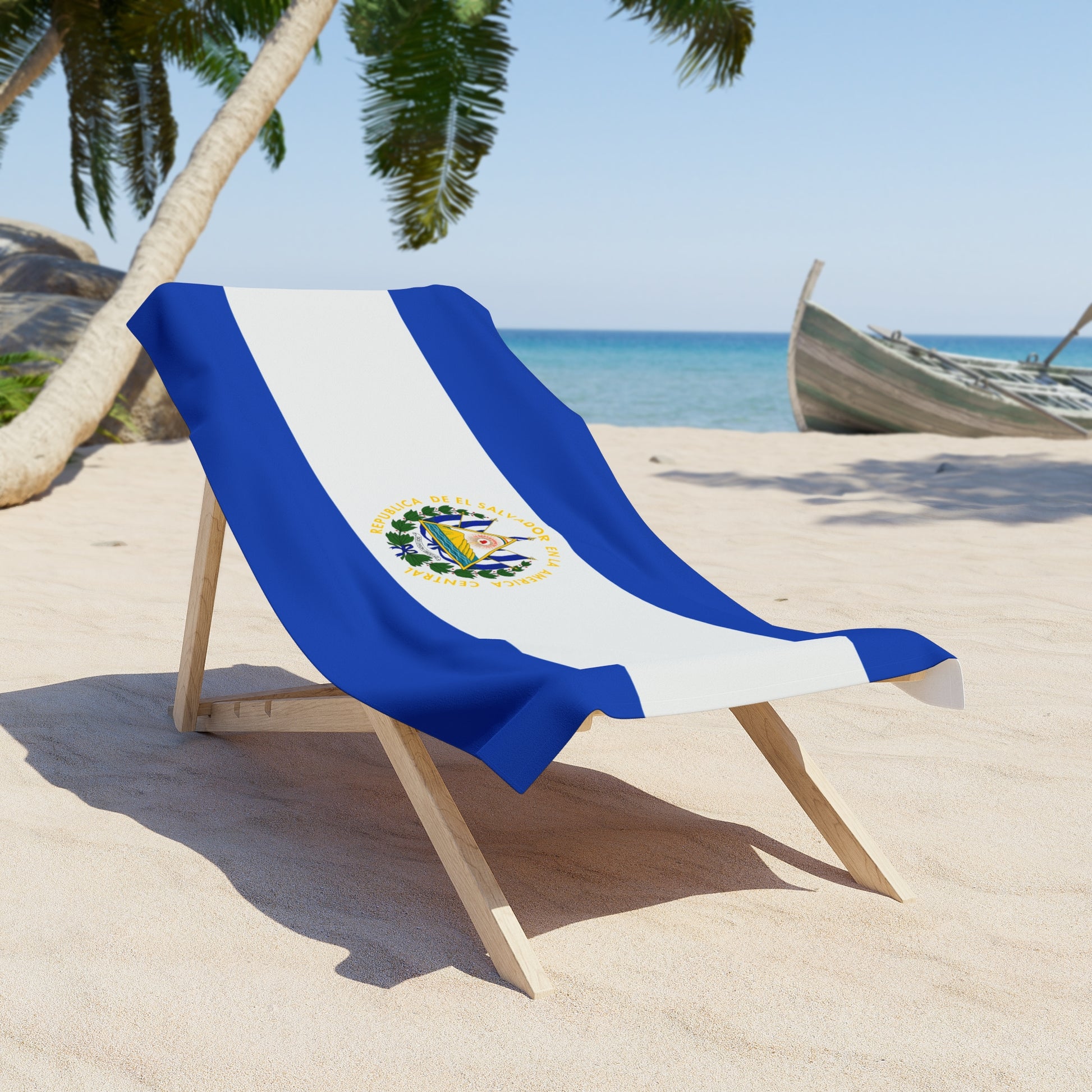 El Salvador Flag Beach Towel | Quality & Long Lasting - 2 Sizes | Salvadorian Pride - seen on celebs