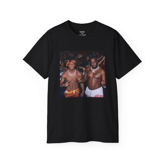 DEVIN HANEY & DIDDY T-SHIRT | PICTURE IN POOL | 4 COLORS - seen on celebs