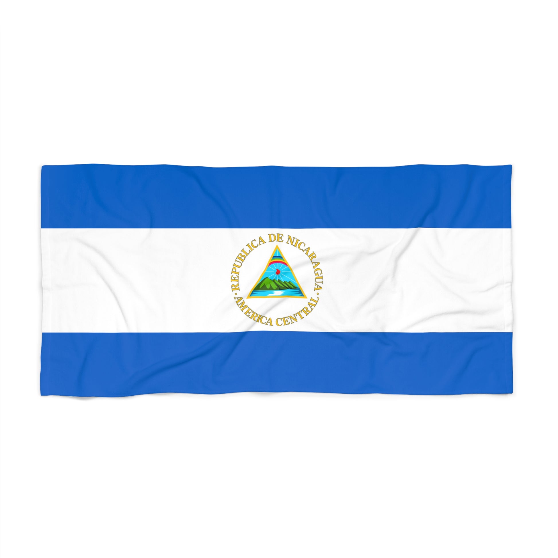 Nicaragua Flag Beach Towel | Quality & Long Lasting - 2 Sizes | Nicaraguan Pride - seen on celebs