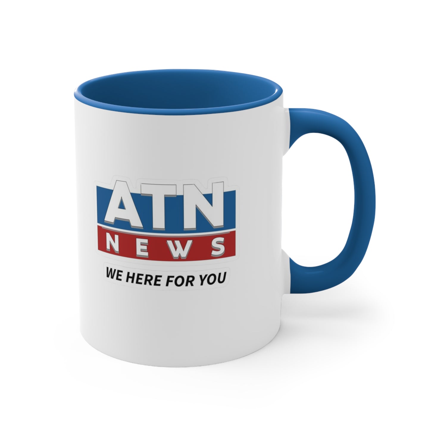 Succession TV SHOW | ATN News 'We Here For You' Accent Coffee Mug (11oz) | 2 Colors - seen on celebs