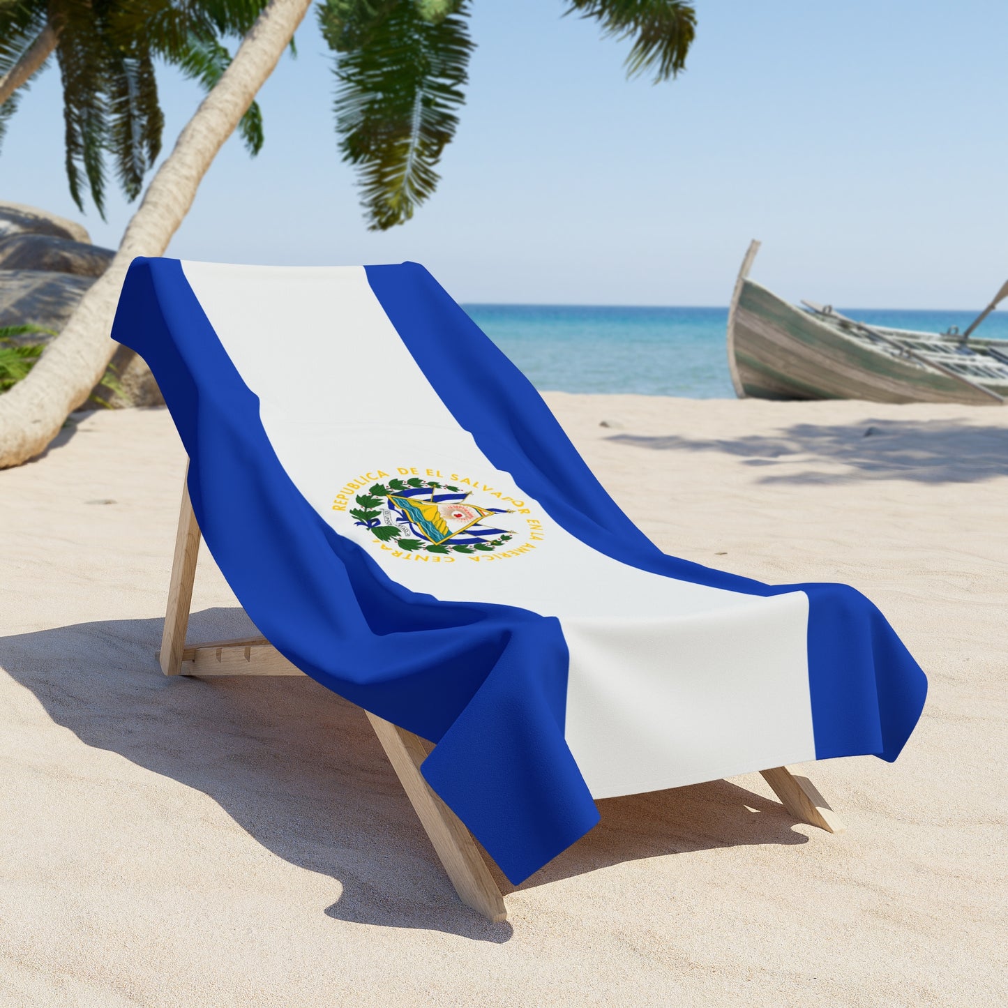 El Salvador Flag Beach Towel | Quality & Long Lasting - 2 Sizes | Salvadorian Pride - seen on celebs