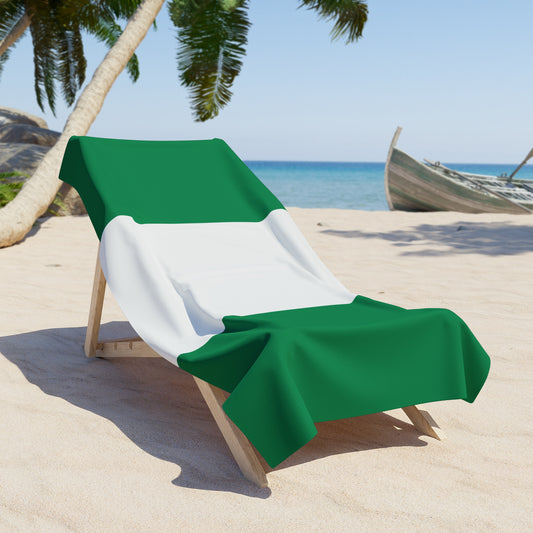 NIGERIA Flag Beach Towel | Quality & Long Lasting - 2 Sizes - seen on celebs