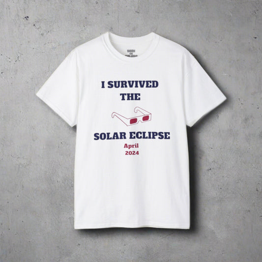 I SURVIVED THE SOLAR ECLIPSE 2024 T-shirt | 4 Colors | Heavy Cotton Quality - seen on celebs