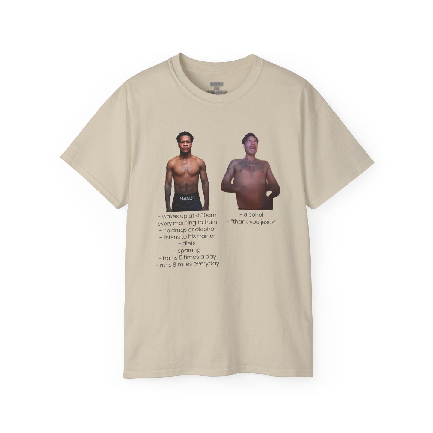 RYAN GARCIA v. DEVIN HANEY MEME BREAKDOWN T-SHIRT | 4 COLORS - seen on celebs