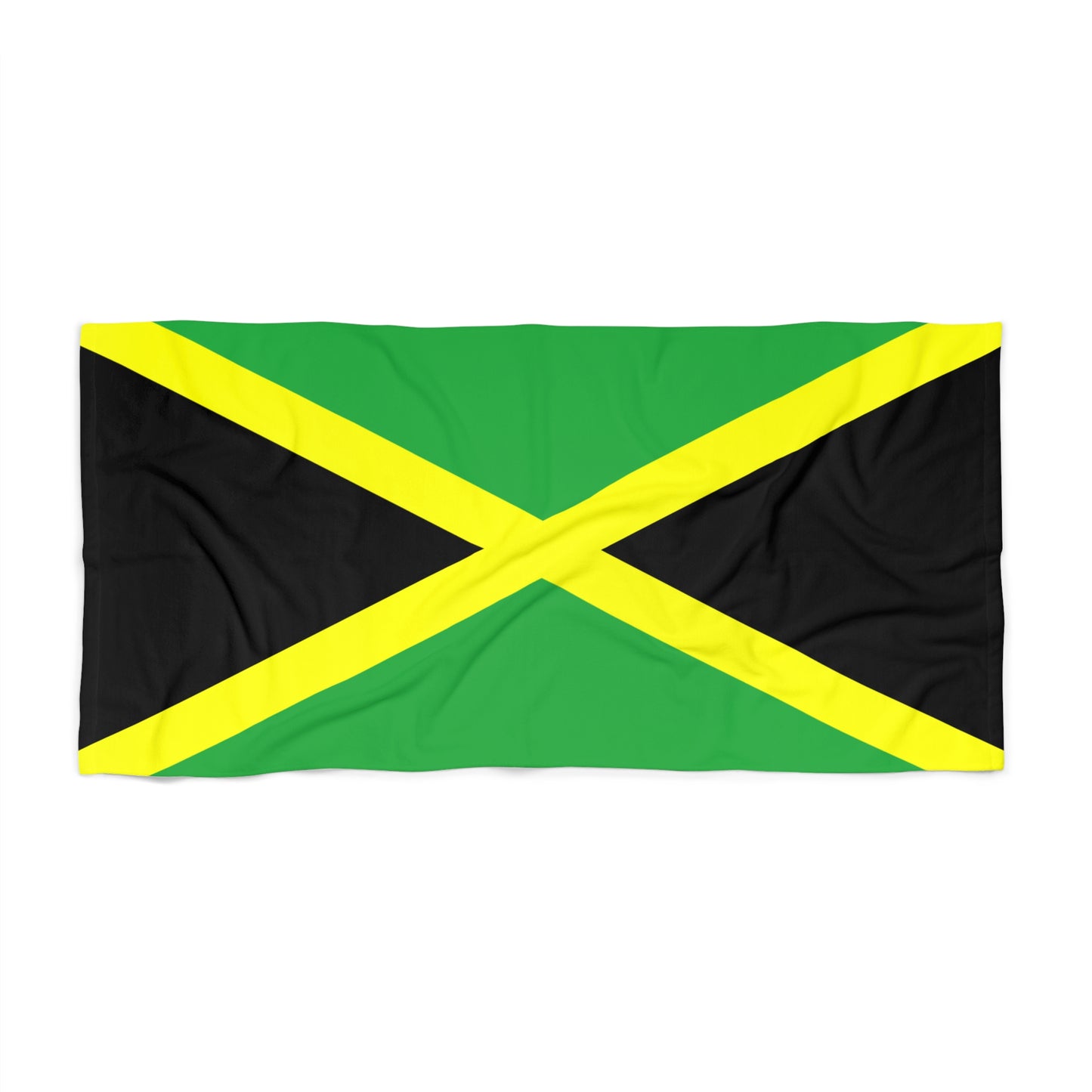 Jamaica Flag Beach Towel | Quality & Long Lasting - 2 Sizes | Jamaican Pride - seen on celebs