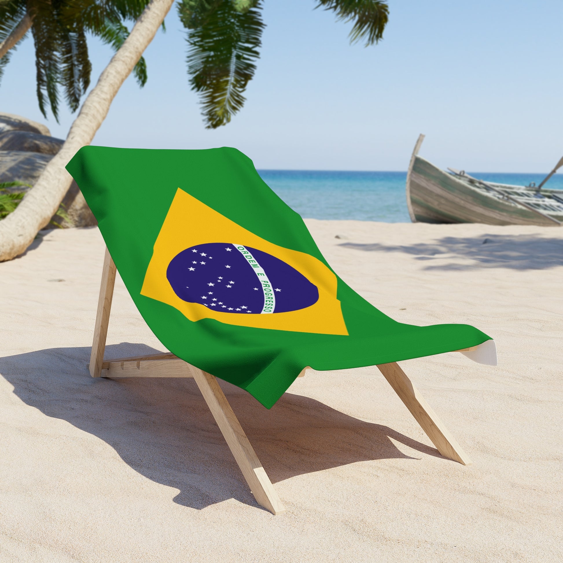 BRAZIL Flag Beach Towel | Quality & Long Lasting - 2 Sizes - seen on celebs