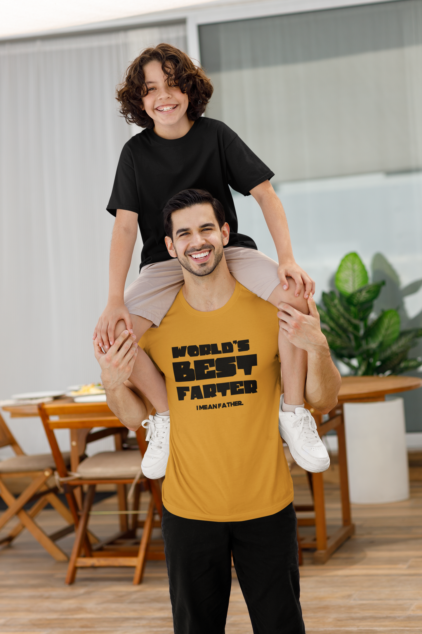 "WORLD'S BEST FARTER (I mean Father) T-Shirt | Funny Viral FATHER'S DAY GIFTS | 3 Colors - seen on celebs